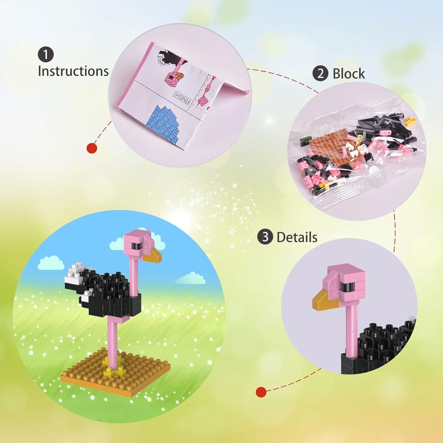 Juego de Bloques de Construcción Mini Animales DIVERTIDOS JUGUETES