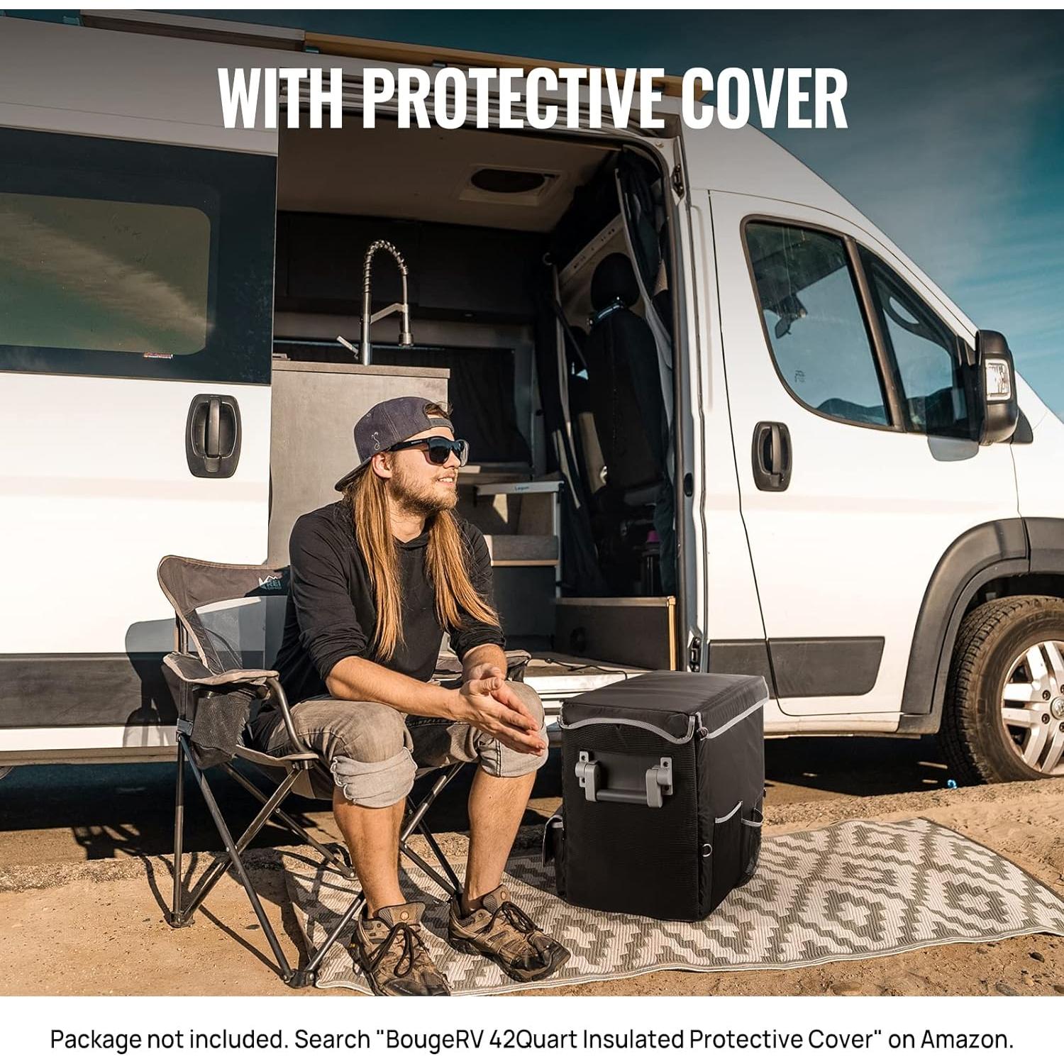 Refrigerador Portátil BougeRV E40 42QT 12V/24V DC