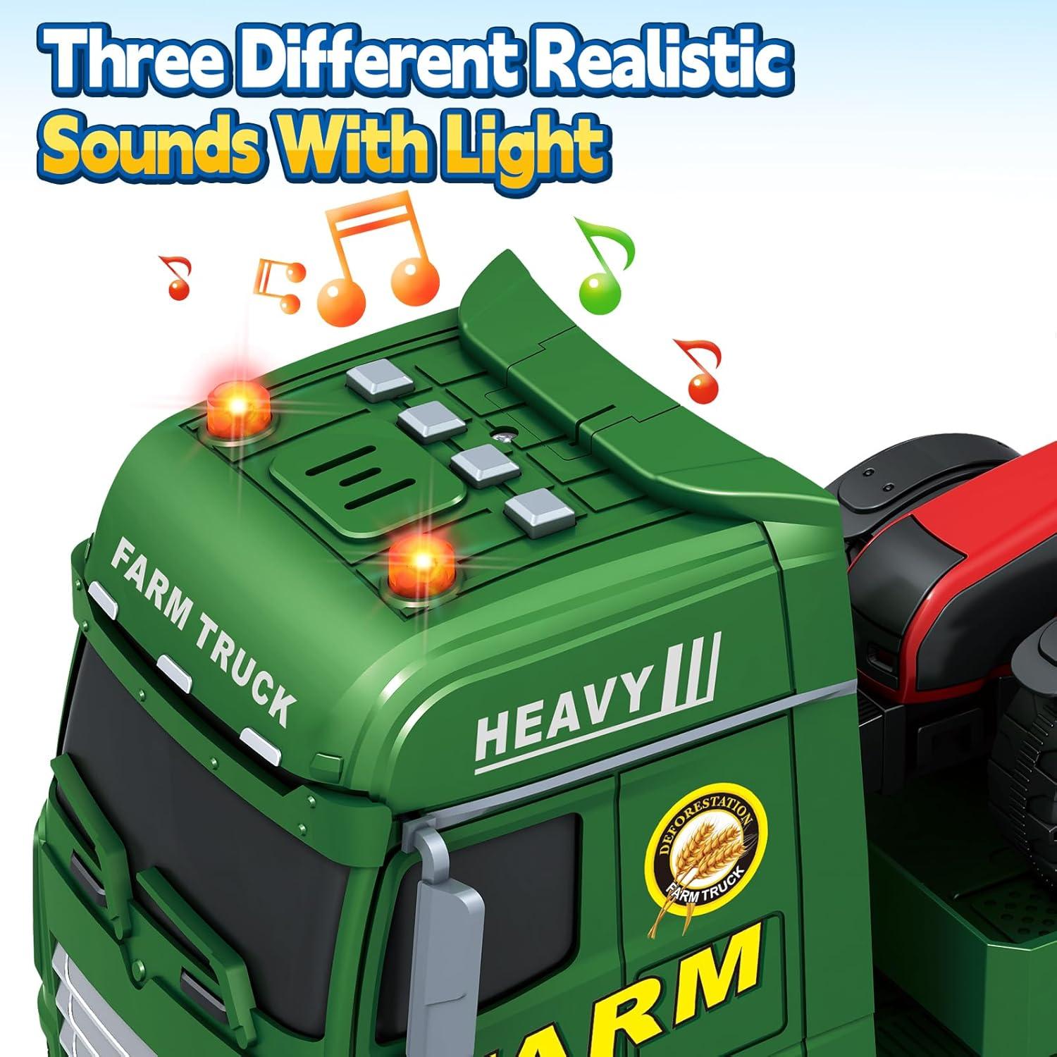 Camión de Granja BSTOYDER 63.5 cm con Luces y Sonidos