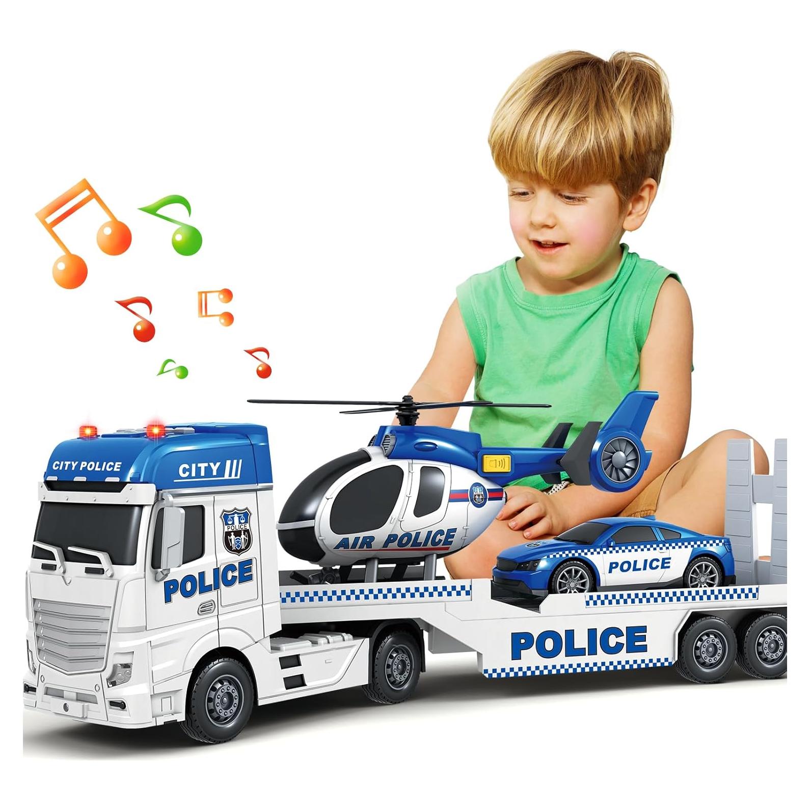 Camión de Policía BSTOYDER 63.5 cm con Luces y Sonidos