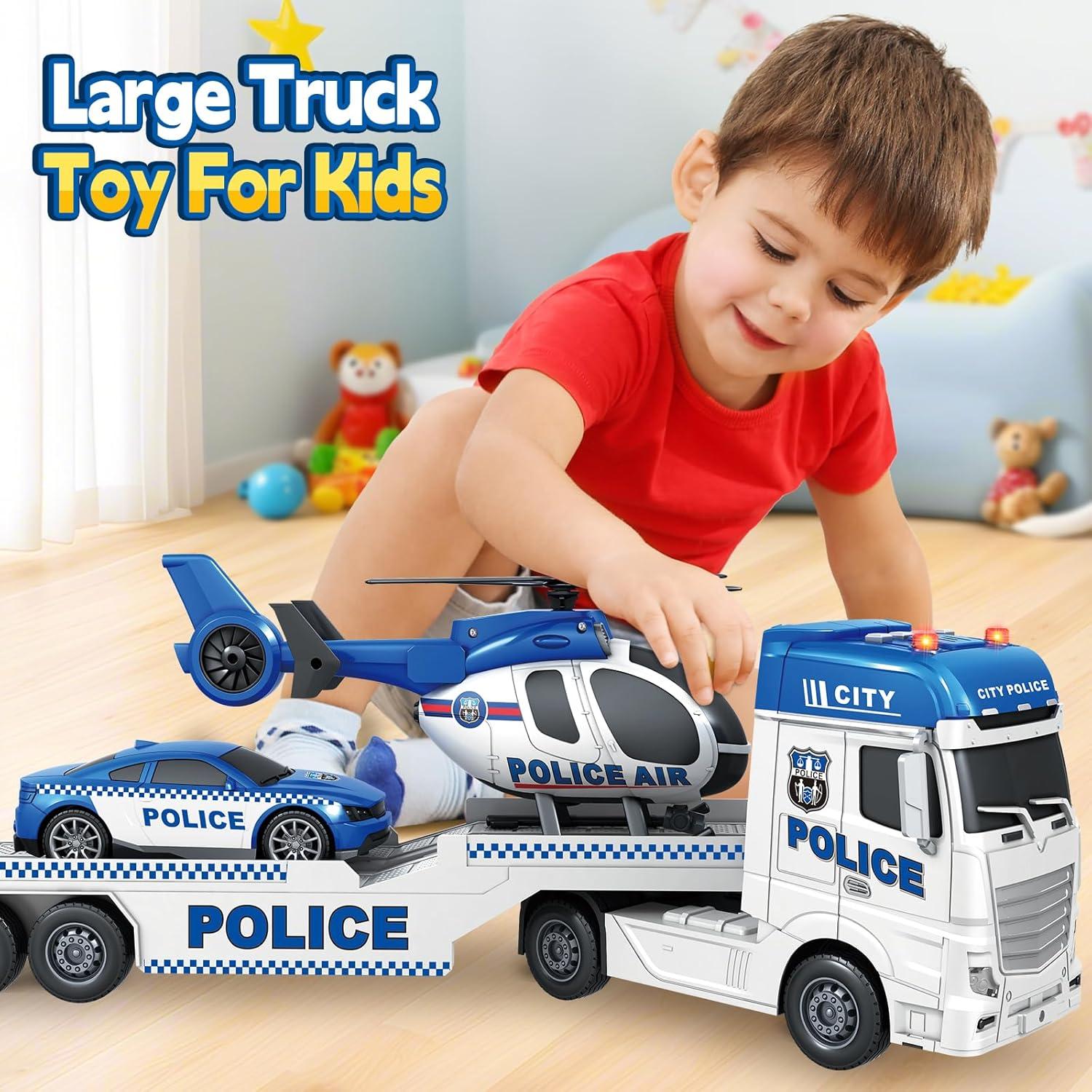 Camión de Policía BSTOYDER 63.5 cm con Luces y Sonidos