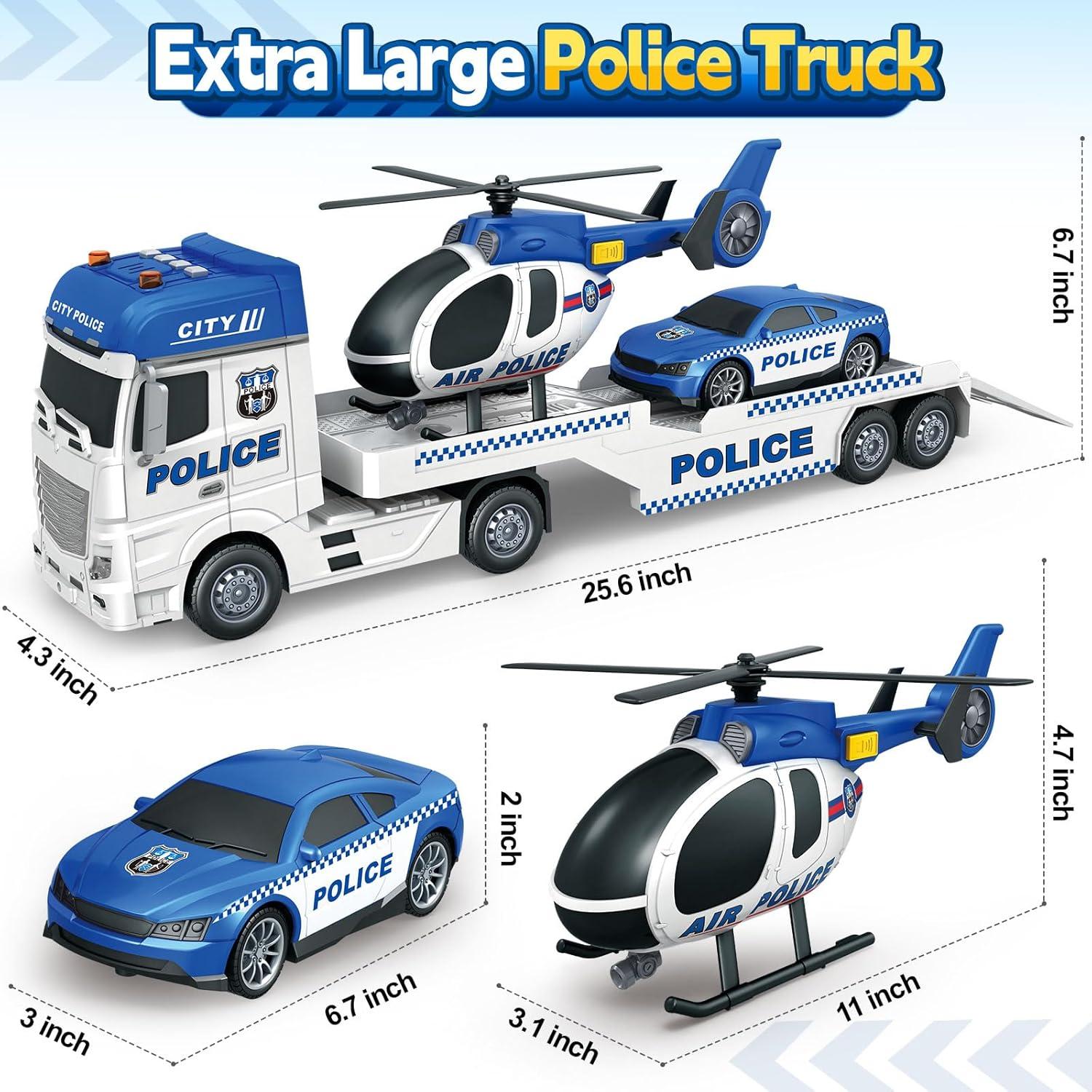 Camión de Policía BSTOYDER 63.5 cm con Luces y Sonidos