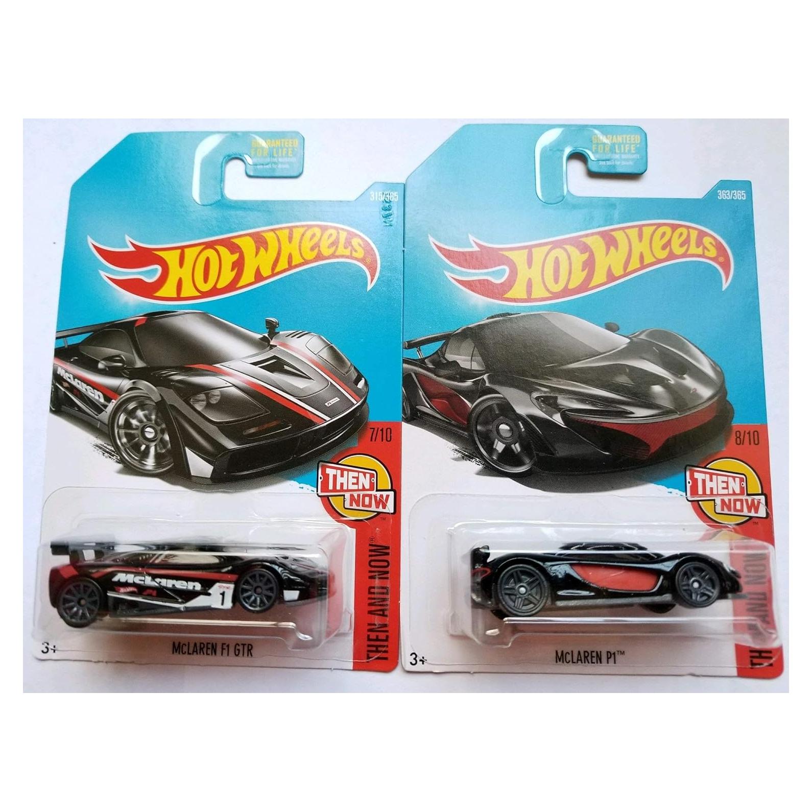 Hot Wheels Mattel 2017 McLaren F1 GTR y P1 - 2 Autos