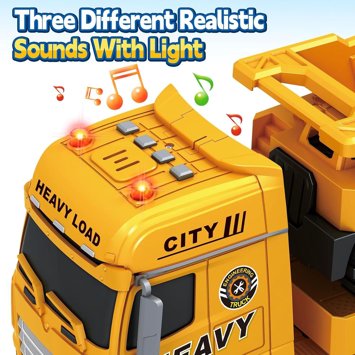 Camión de Construcción BSTOYDER 63.5 cm con Luces y Sonido