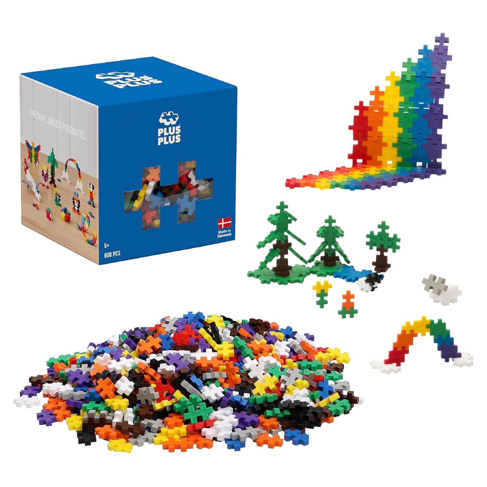 Set de Juego Abierto Plus-Plus 600 Piezas Colores Básicos