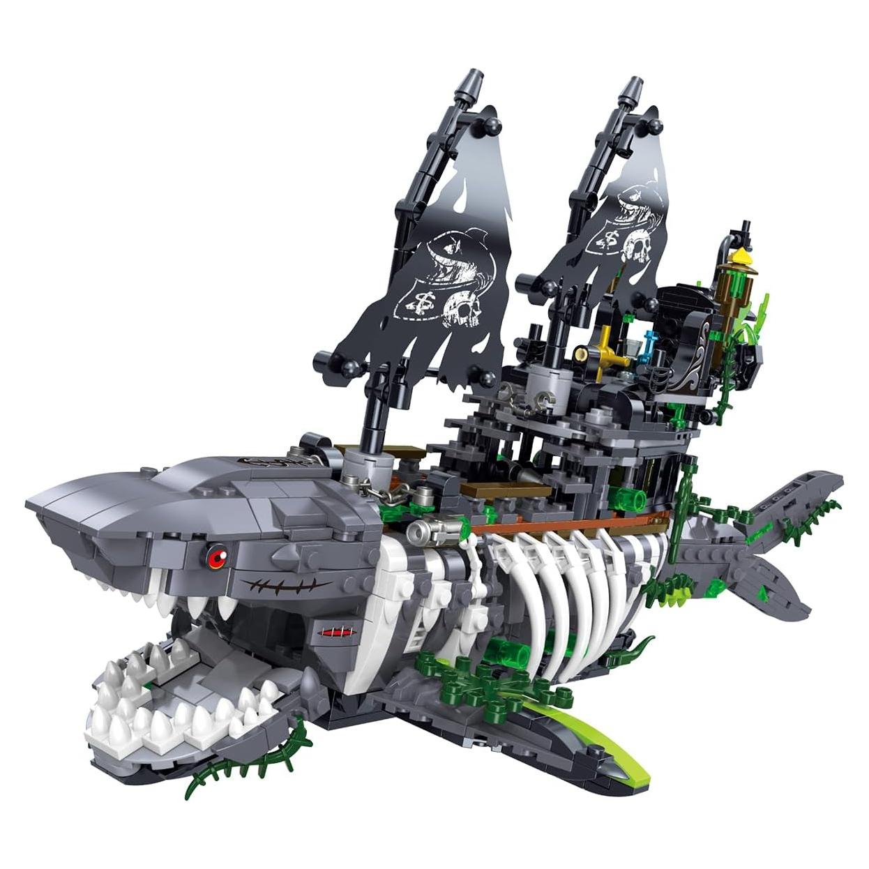 Juego de Bloques de Construcción Barco Pirata Fantasma 1155PCS