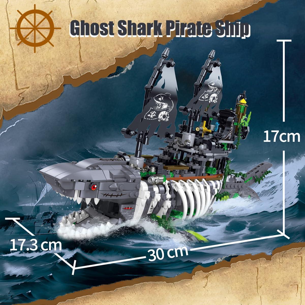 Juego de Bloques de Construcción Barco Pirata Fantasma 1155PCS