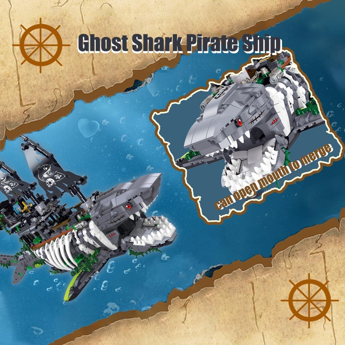 Juego de Bloques de Construcción Barco Pirata Fantasma 1155PCS