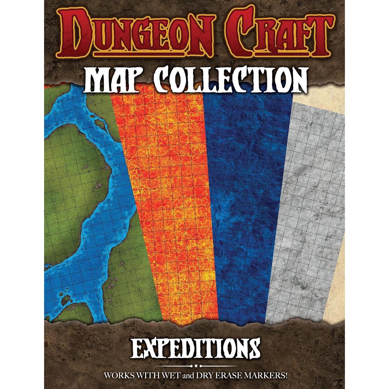 Kit Esencial de Mapas RPG Dungeon Craft - 4 Paquetes