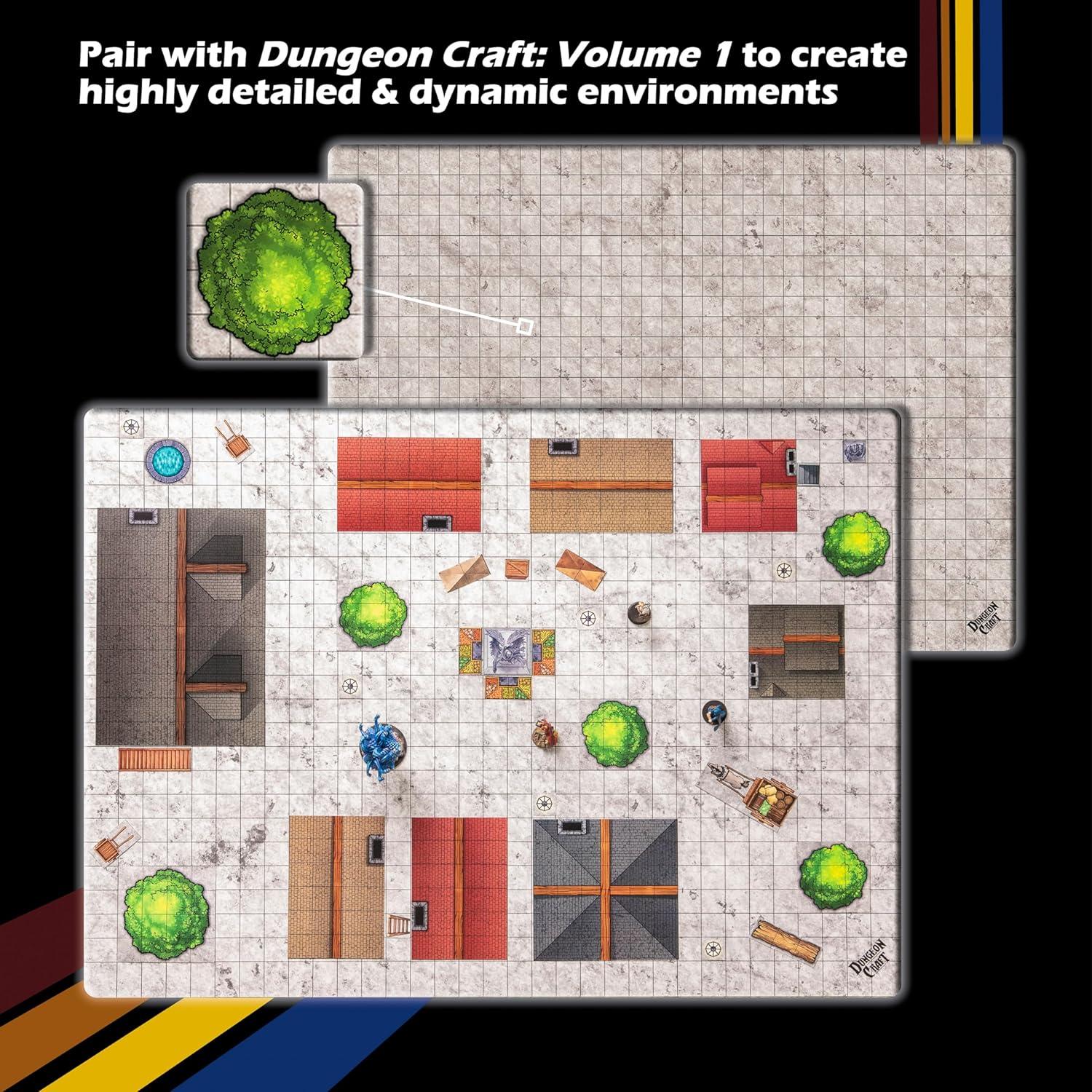 Kit Esencial de Mapas RPG Dungeon Craft - 4 Paquetes