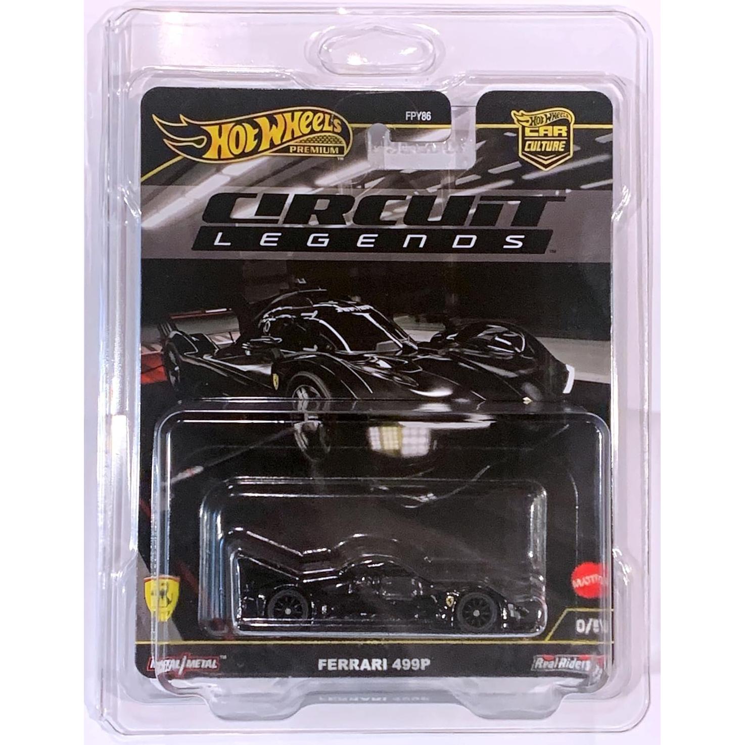 Hot Wheels Premium Ferrari 499P Negro Chase 1:64 con Protector