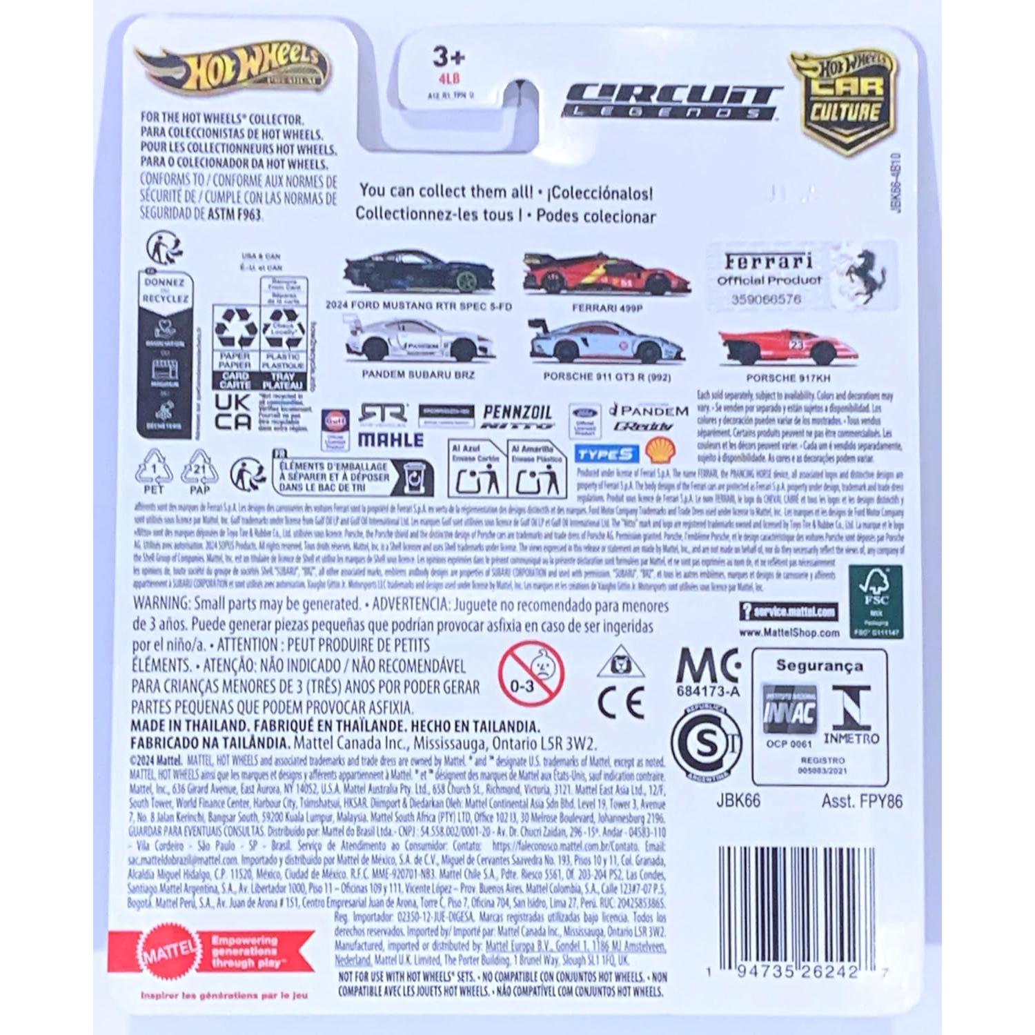 Hot Wheels Premium Ferrari 499P Negro Chase 1:64 con Protector