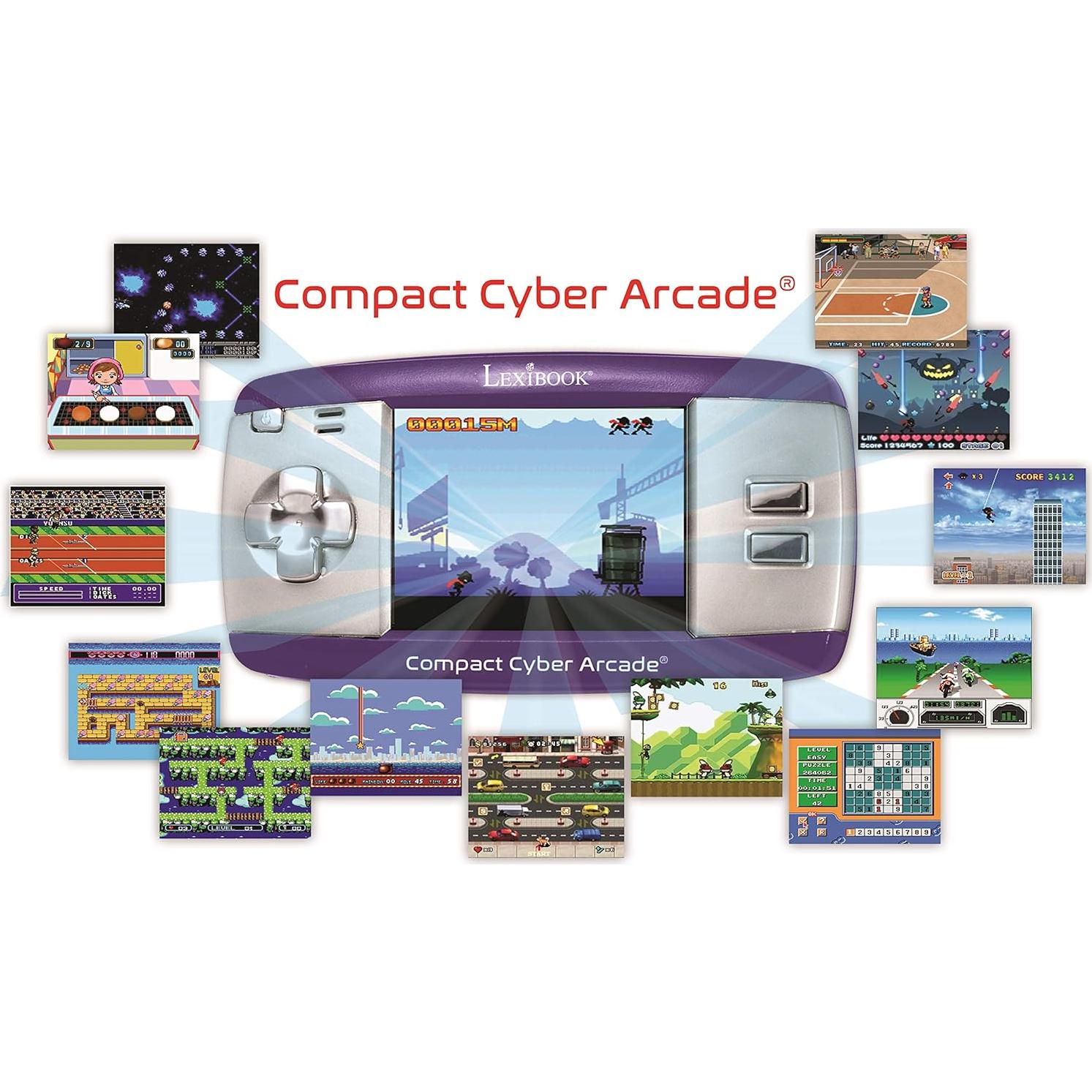 Consola de Juegos Portátil JL2375PR 250 Juegos LCD Púrpura