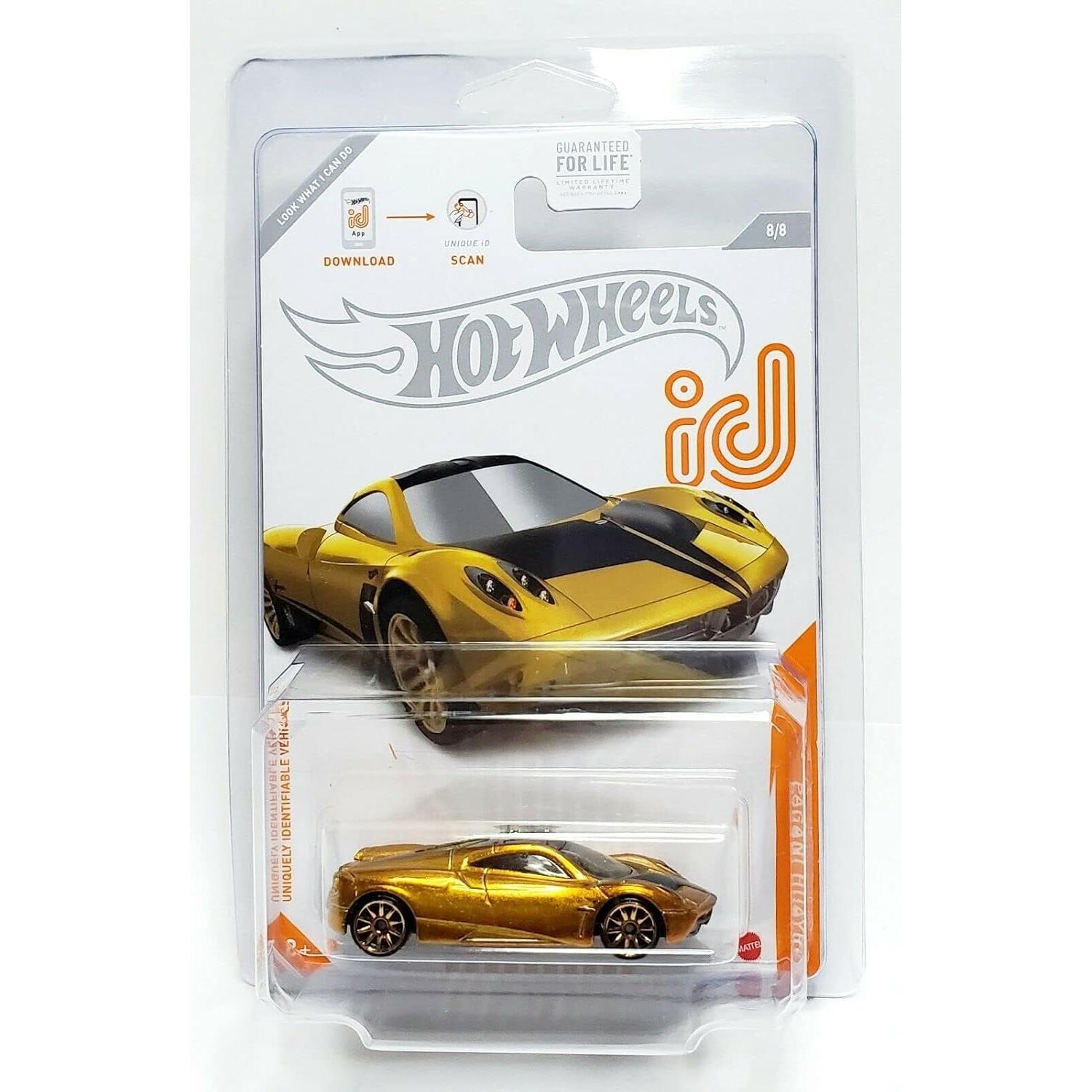 Coche a escala 1:64 Hot Wheels Pagani Huayra Oro