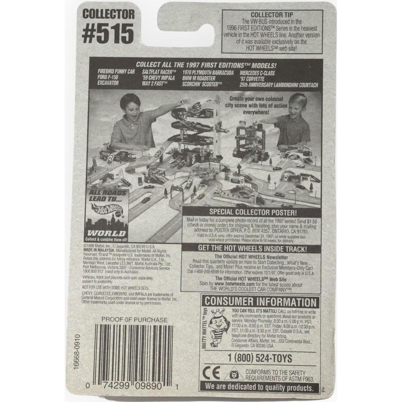 Hot Wheels Corvette 1997 Escala 1:64 Mattel