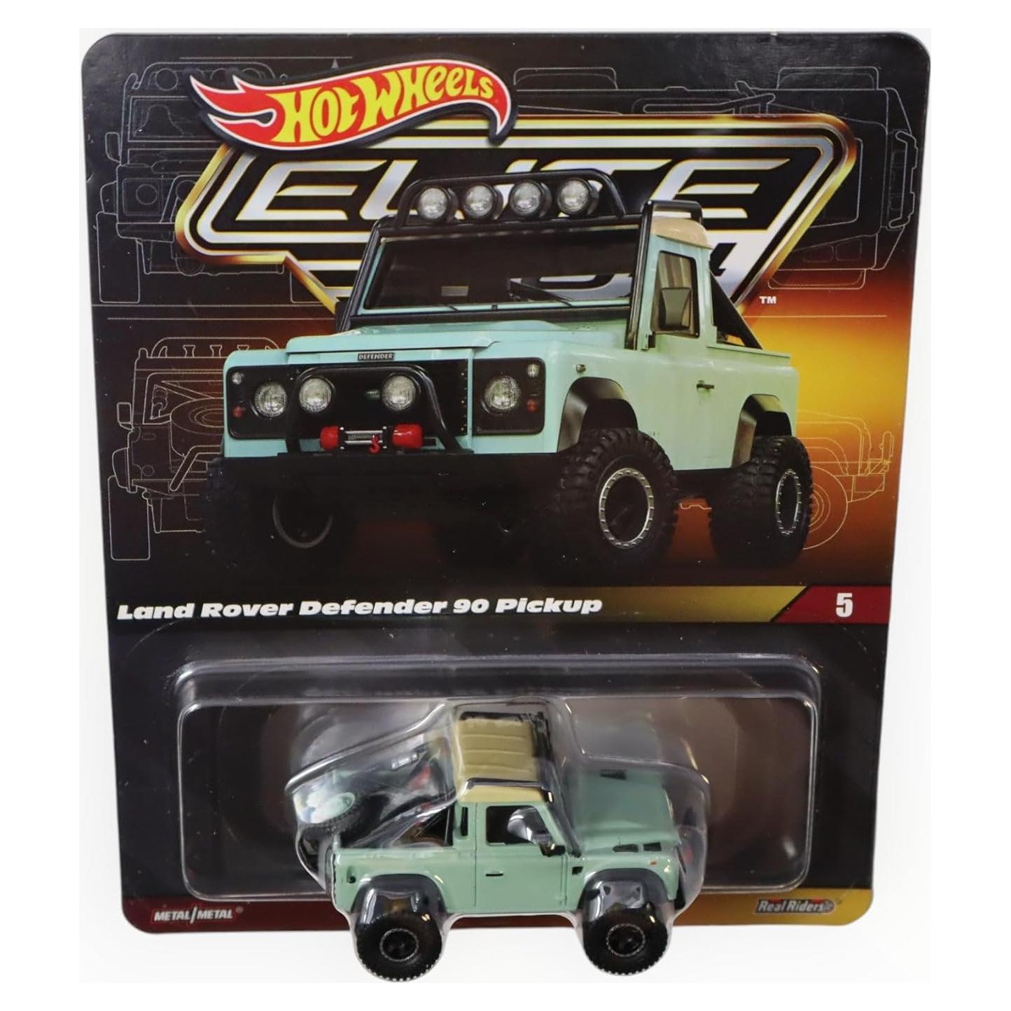 Hot Wheels Land Rover Defender '90 Pickup Elite 64 Die Cast