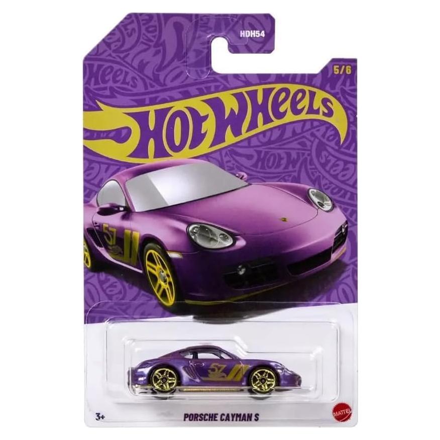 Hot Wheels Porsche Cayman S Perla y Cromo 1:64 57° Aniversario