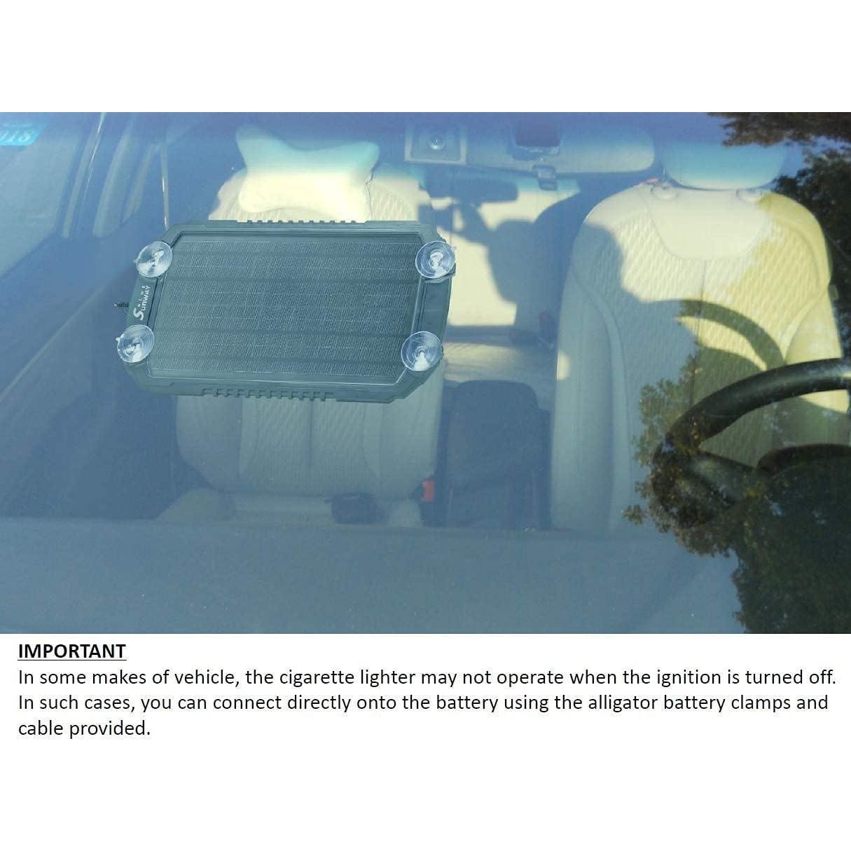 Cargador Solar Sunway 8W 12V para Baterías de Vehículos