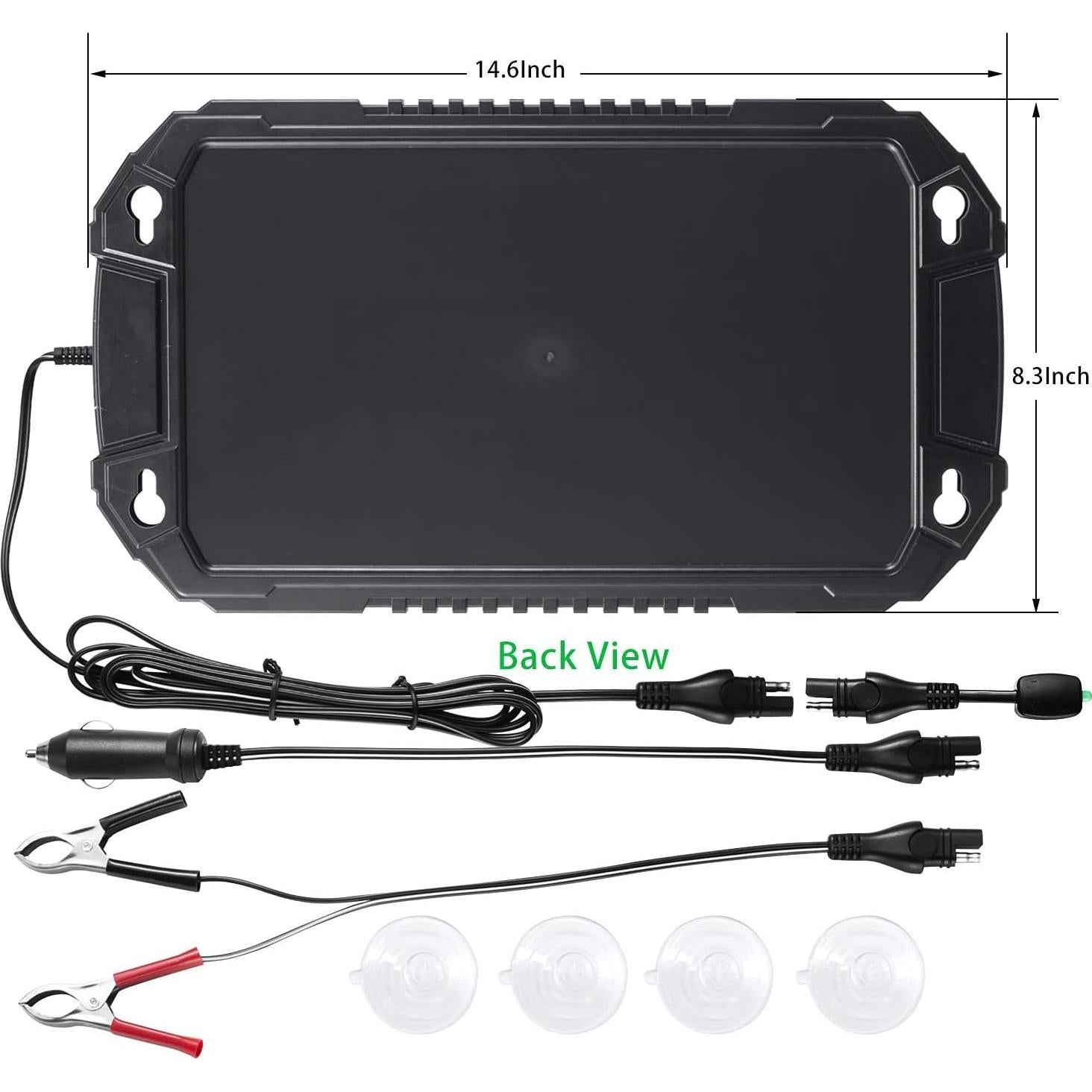Cargador Solar Sunway 8W 12V para Baterías de Vehículos