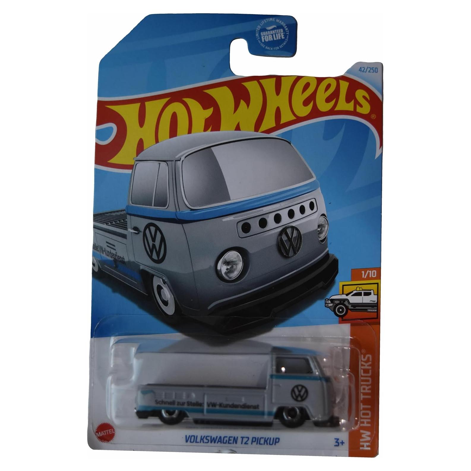Hot Wheels Volkswagen T2 Pickup Hot Trucks 1:64 Gris/Azul
