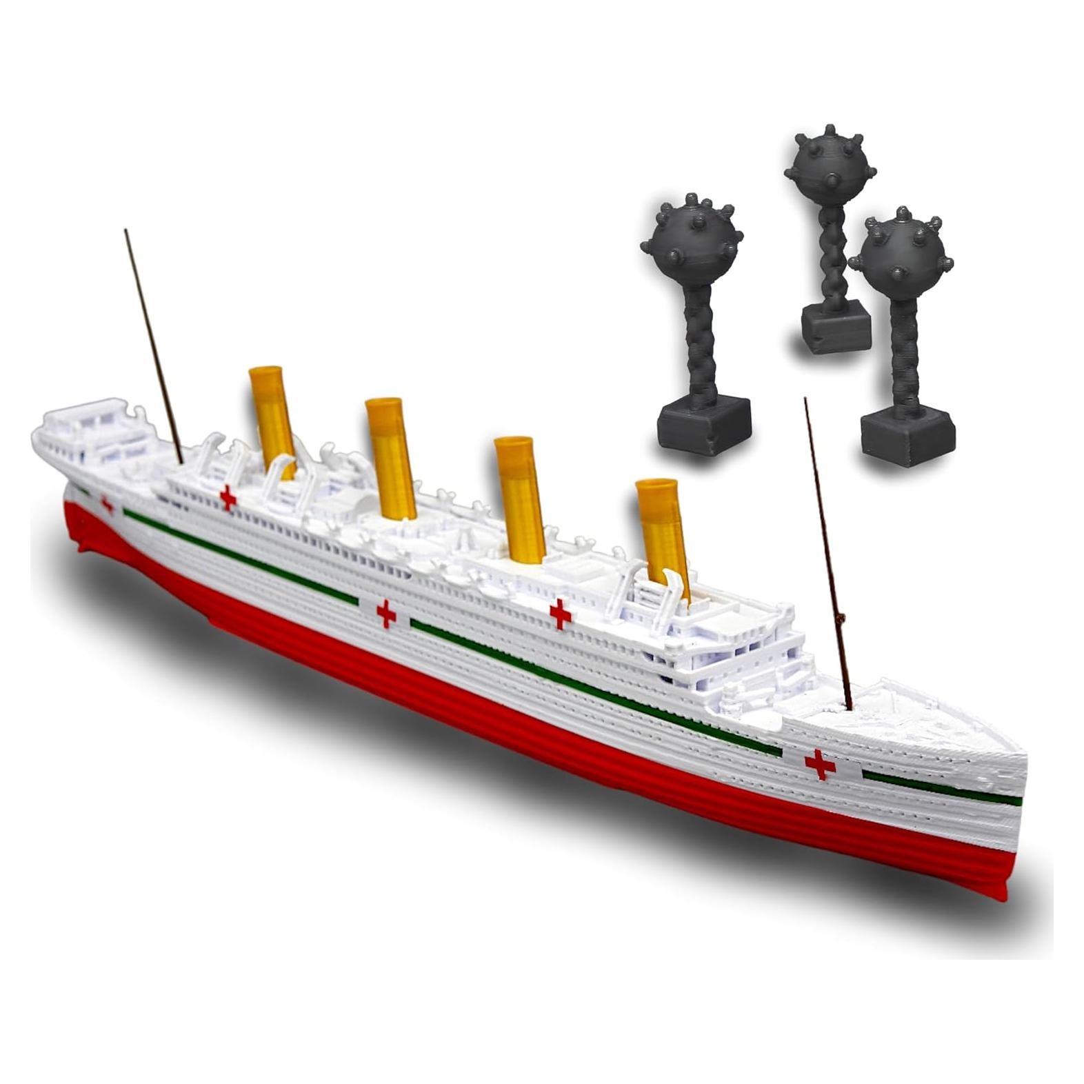 Modelo de barco Titanic HMHS BRITANNIC 30.48 cm TheRoller3d