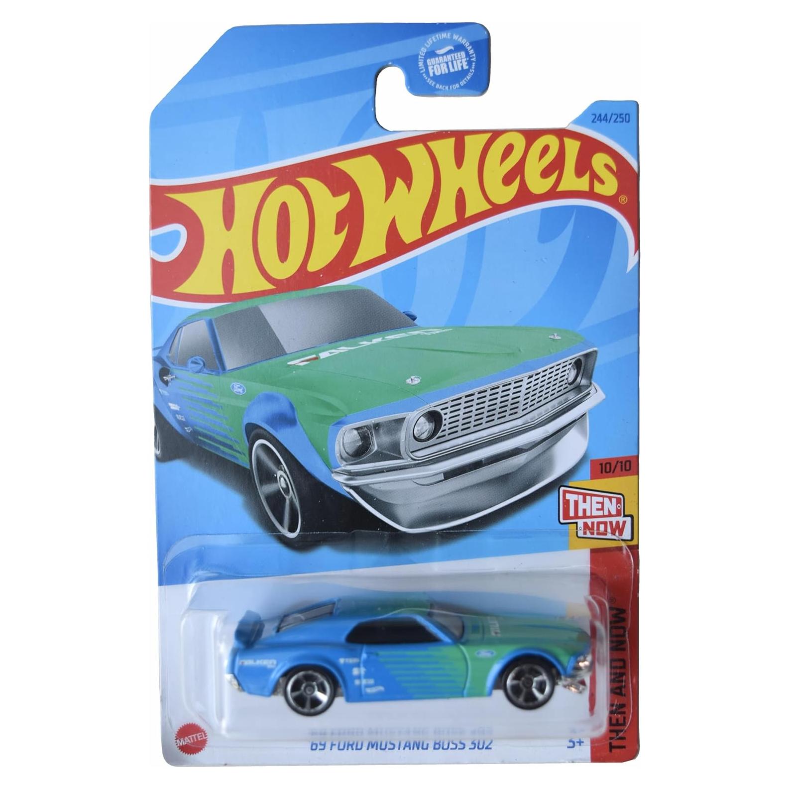 Hot Wheels Ford Mustang Boss 302 1:64 Mattel Azul Verde