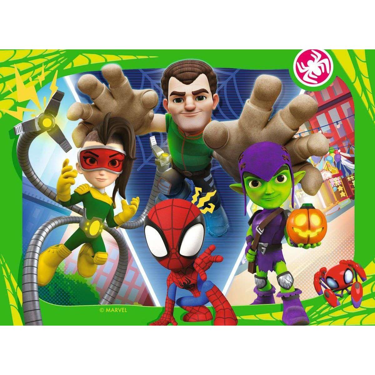 Ravensburger - Spidey and His Amazing Friends Marvel Puzzle Set, 4 Puzzles (12, 16, 20, 24 Pieces), Children's Puzzle for 3+ Years, 70x50cm