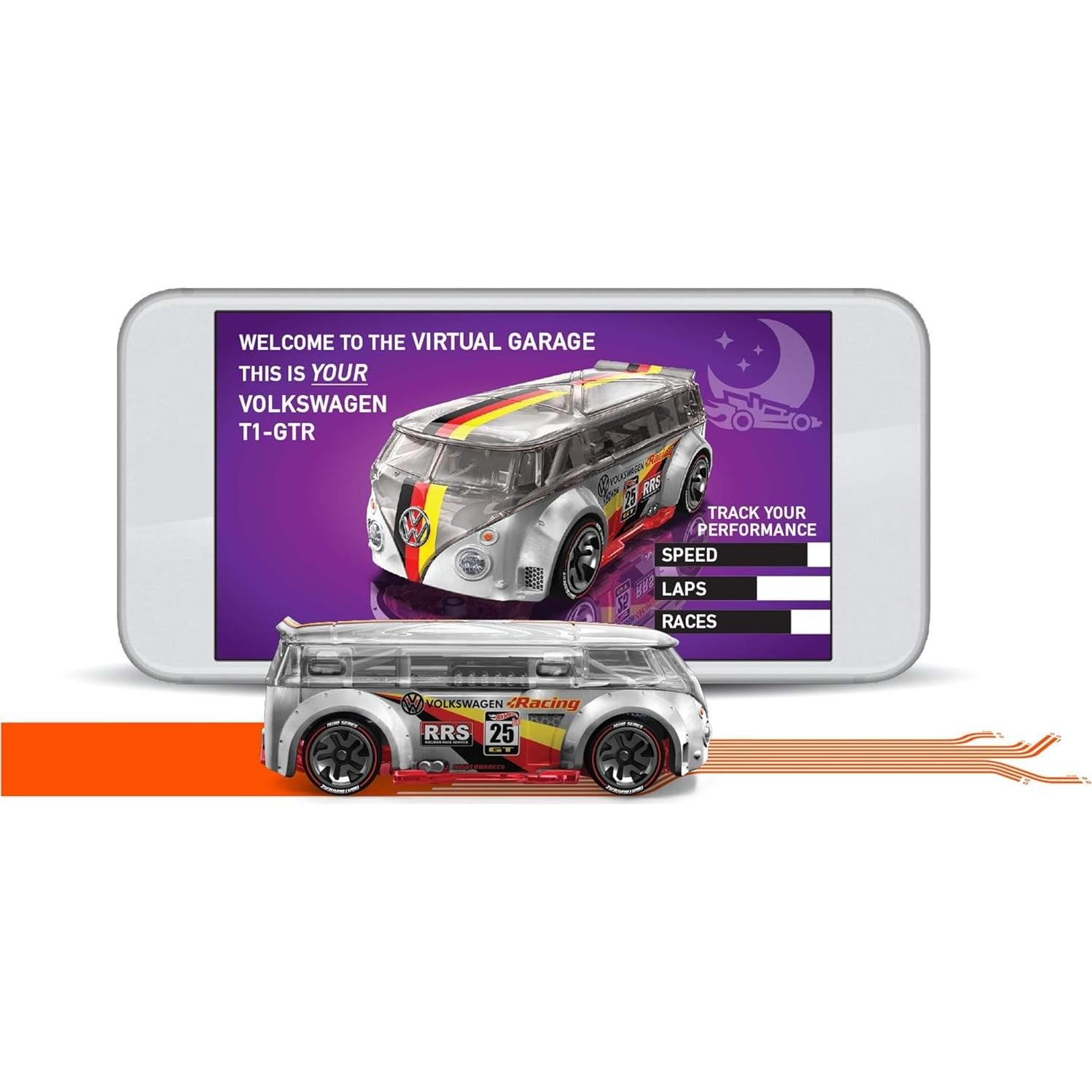 Hot Wheels id Volkswagen T1-R - Juguete Interactivo 10 cm