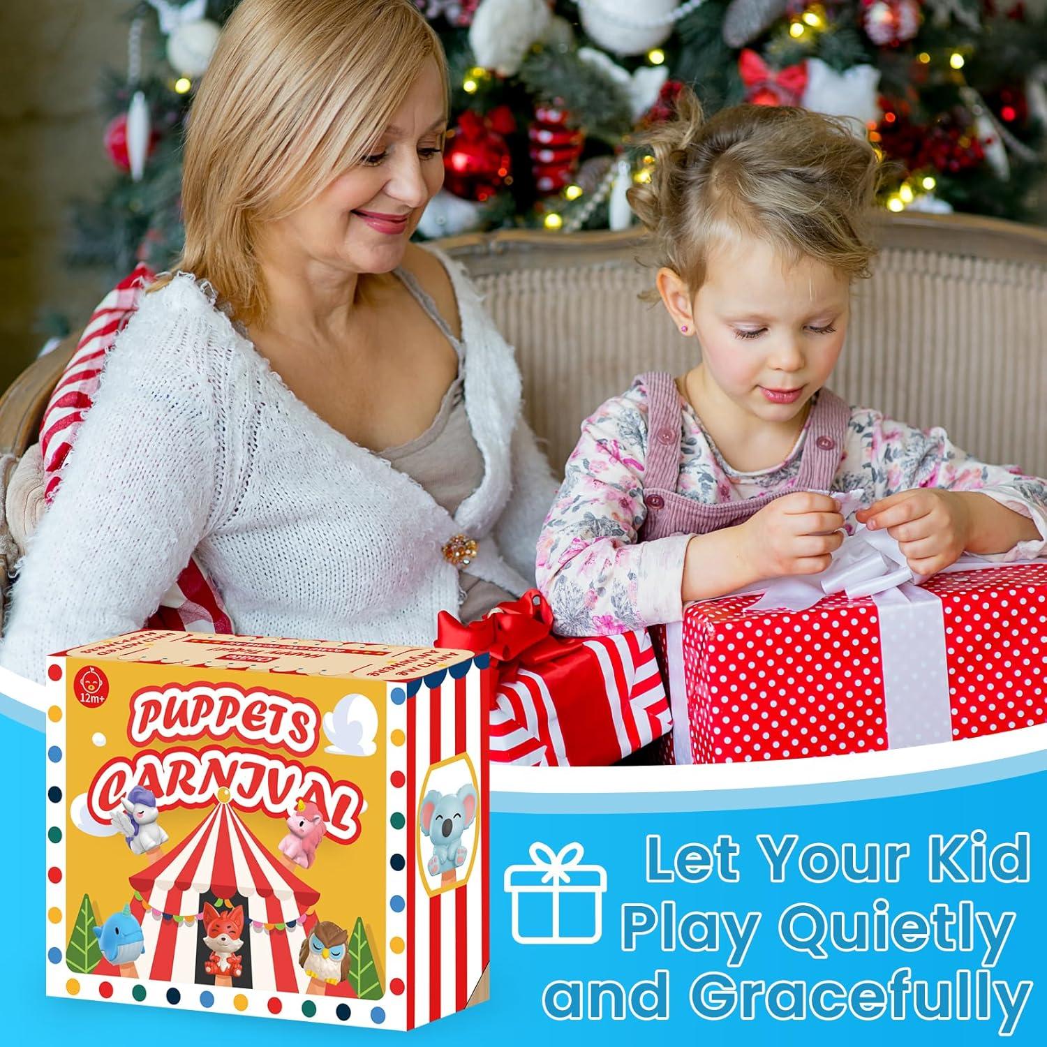 Títeres de Dedo de Animales de Safari Oriate 10 Pcs