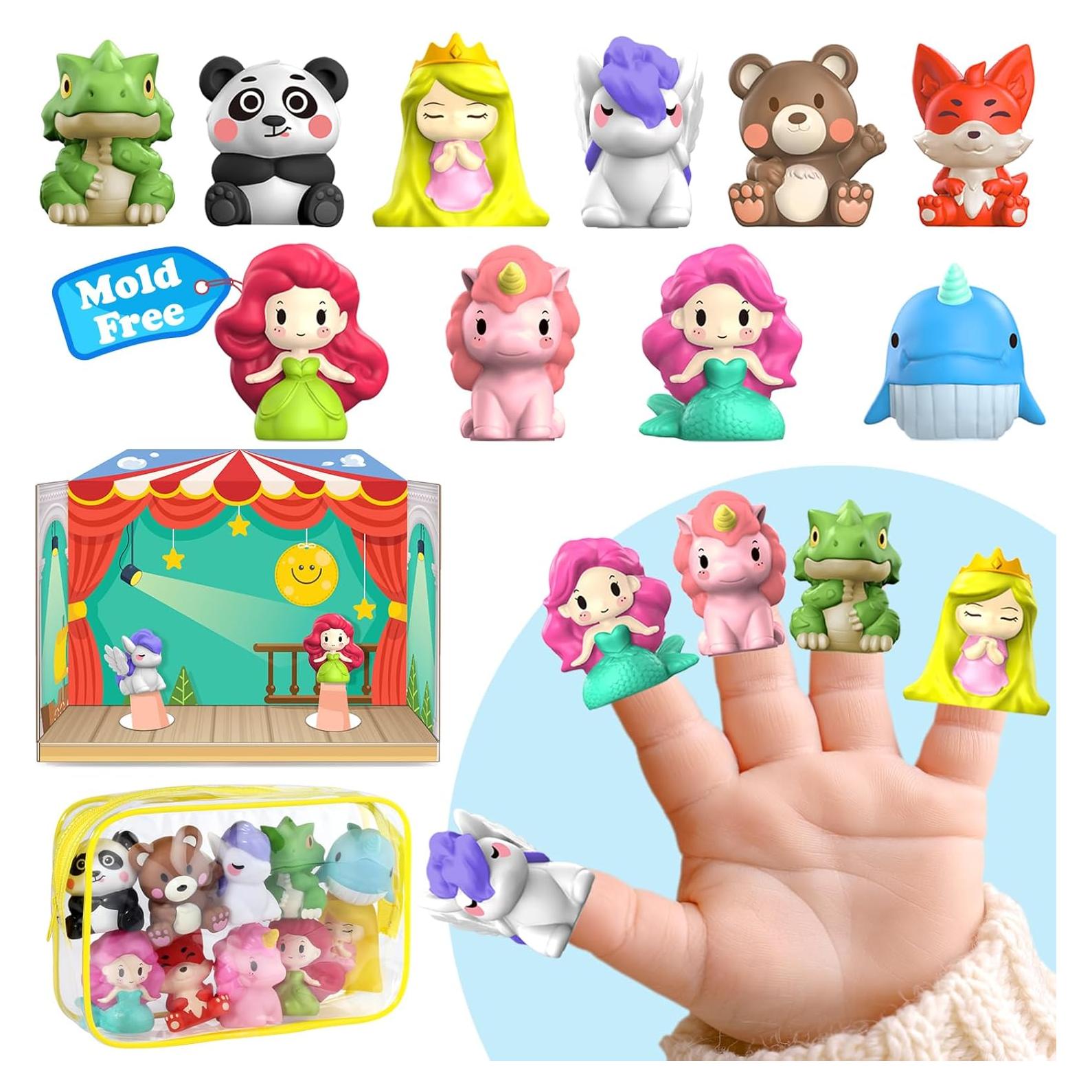 Títeres de Dedo Oriate 10 Pcs Juguetes para Niños