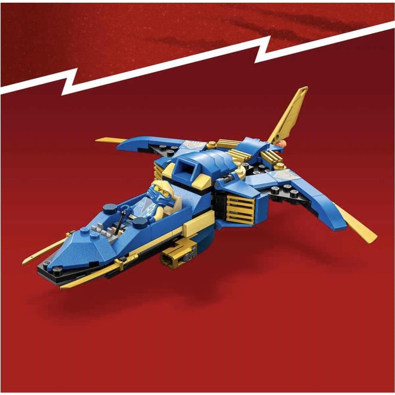 LEGO Ninjago Jet Trueno de Jay EVO 71784, Juguete 146 Piezas