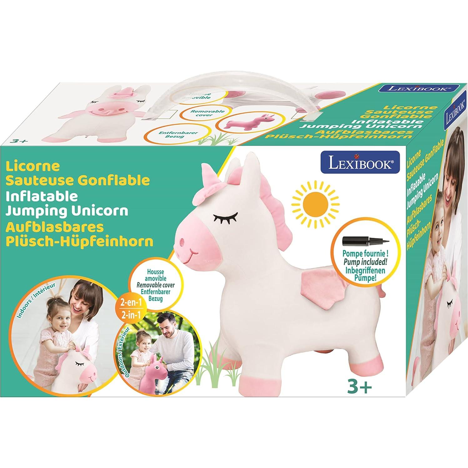 Unicornio Inflable Lexibook BGP050UNI Rosa 60x52cm