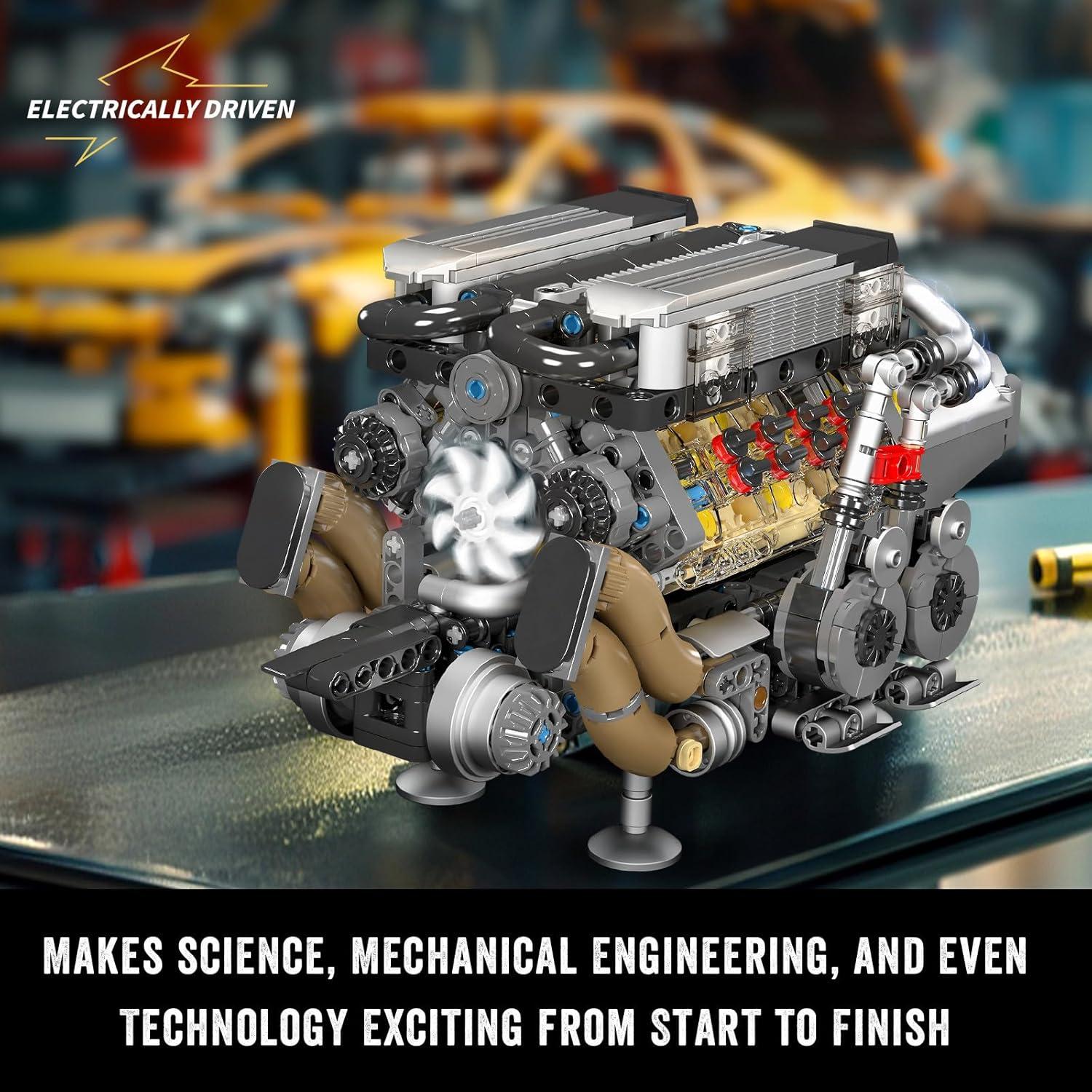 Kit de Construcción Motor W16 Mould King 952 - 952 Piezas