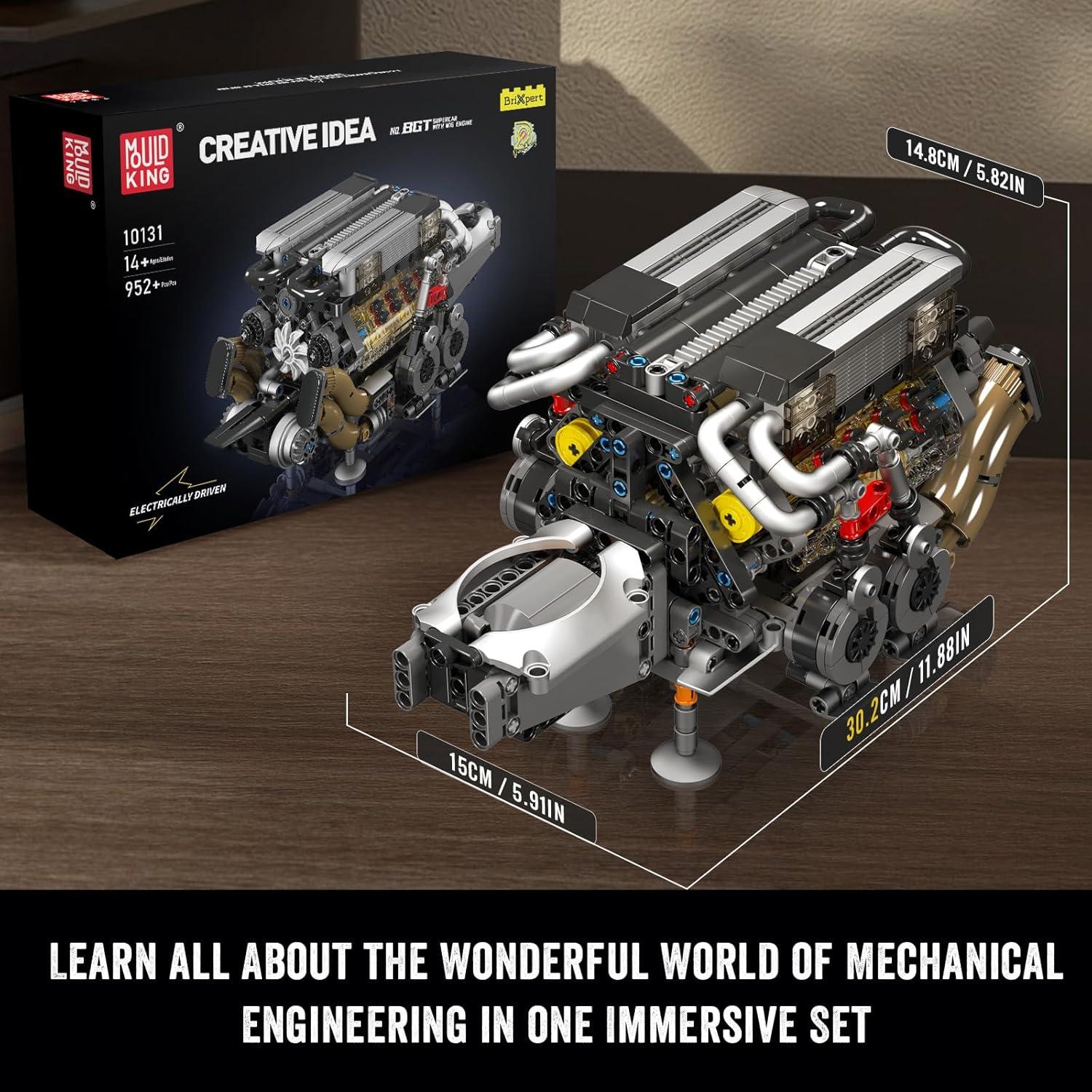 Kit de Construcción Motor W16 Mould King 952 - 952 Piezas