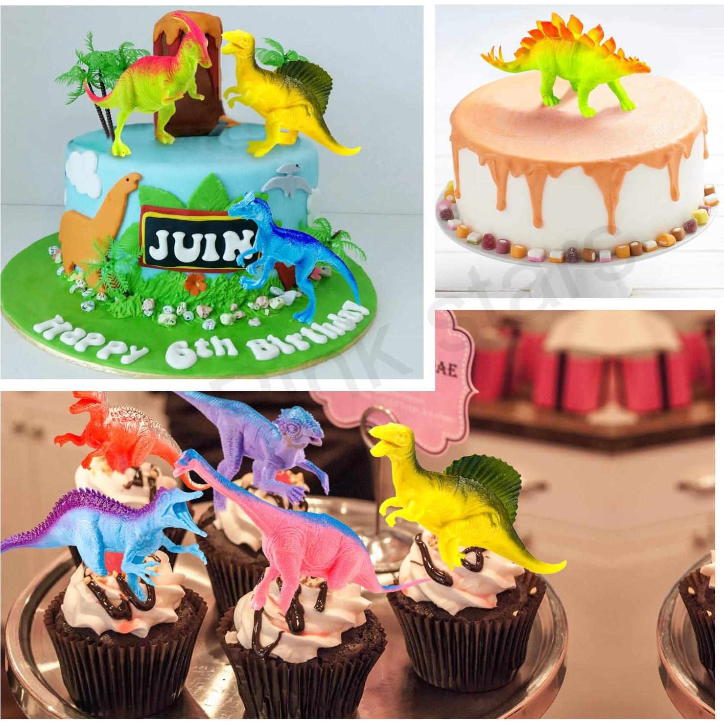 Figuras de Dinosaurios Jumbo Kimicare 12 Piezas 17.78 cm