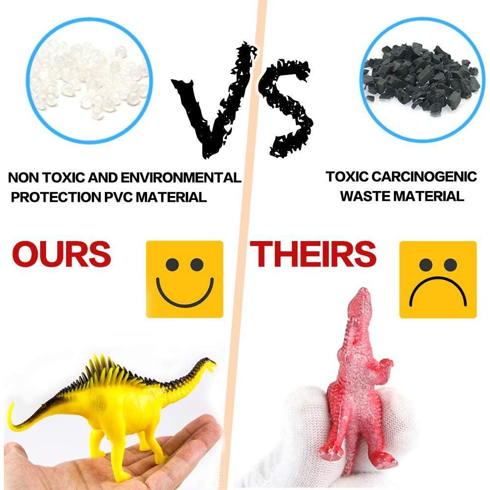 Figuras de Dinosaurios Jumbo Kimicare 12 Piezas 17.78 cm