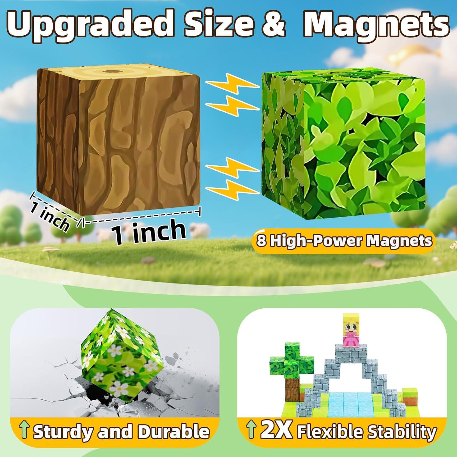 Bloques Magnéticos EchoPlan 100PCS Juguete Educativo 3D