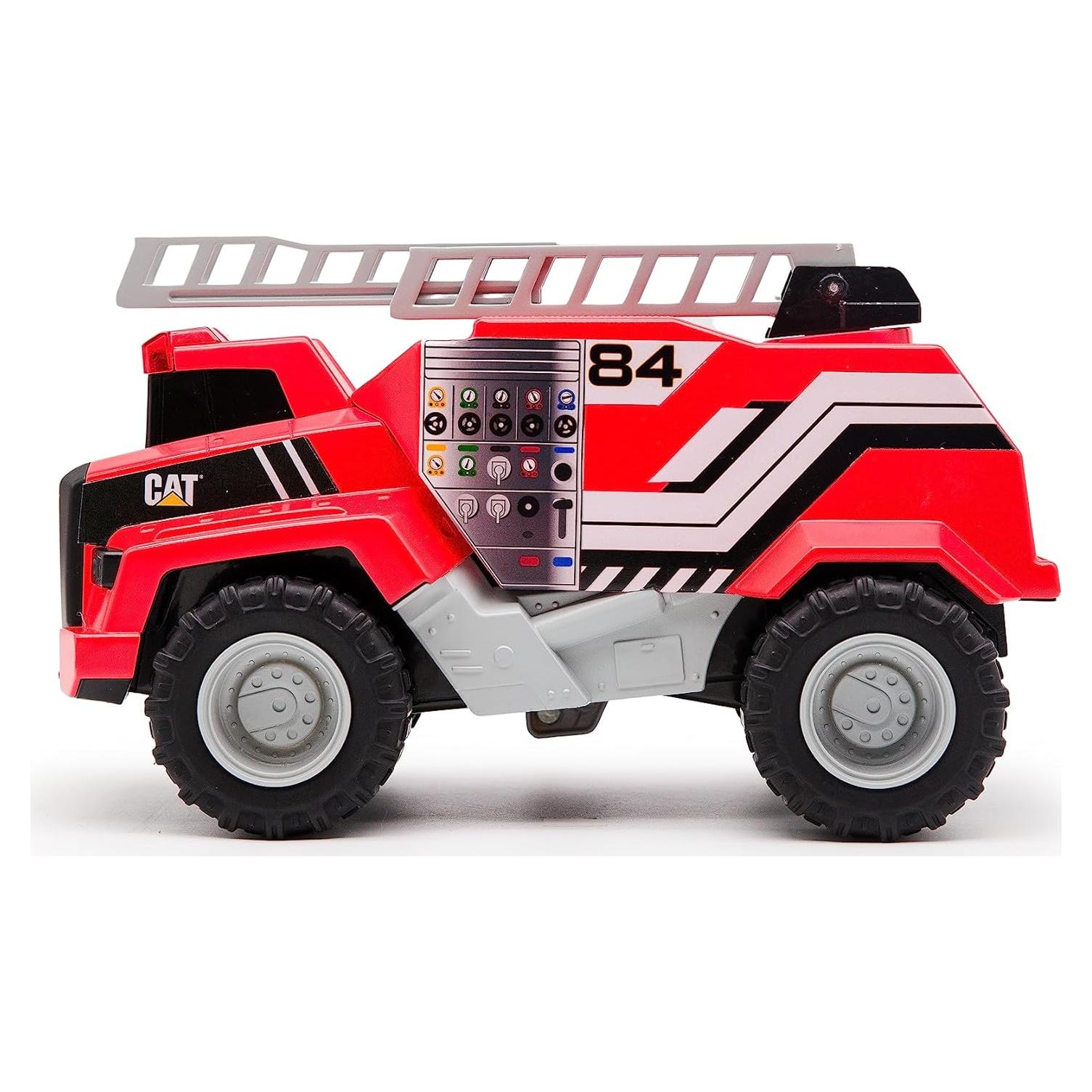 Camión de Bomberos CAT Power Haulers 29 cm, Luces y Sonidos