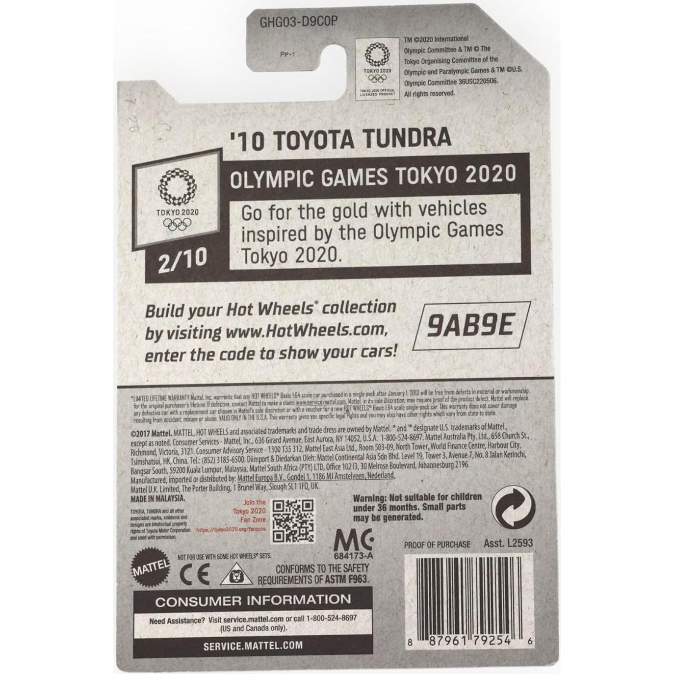 Hot Wheels Toyota Tundra 2010 Blanco 183/250 Tokio 2020