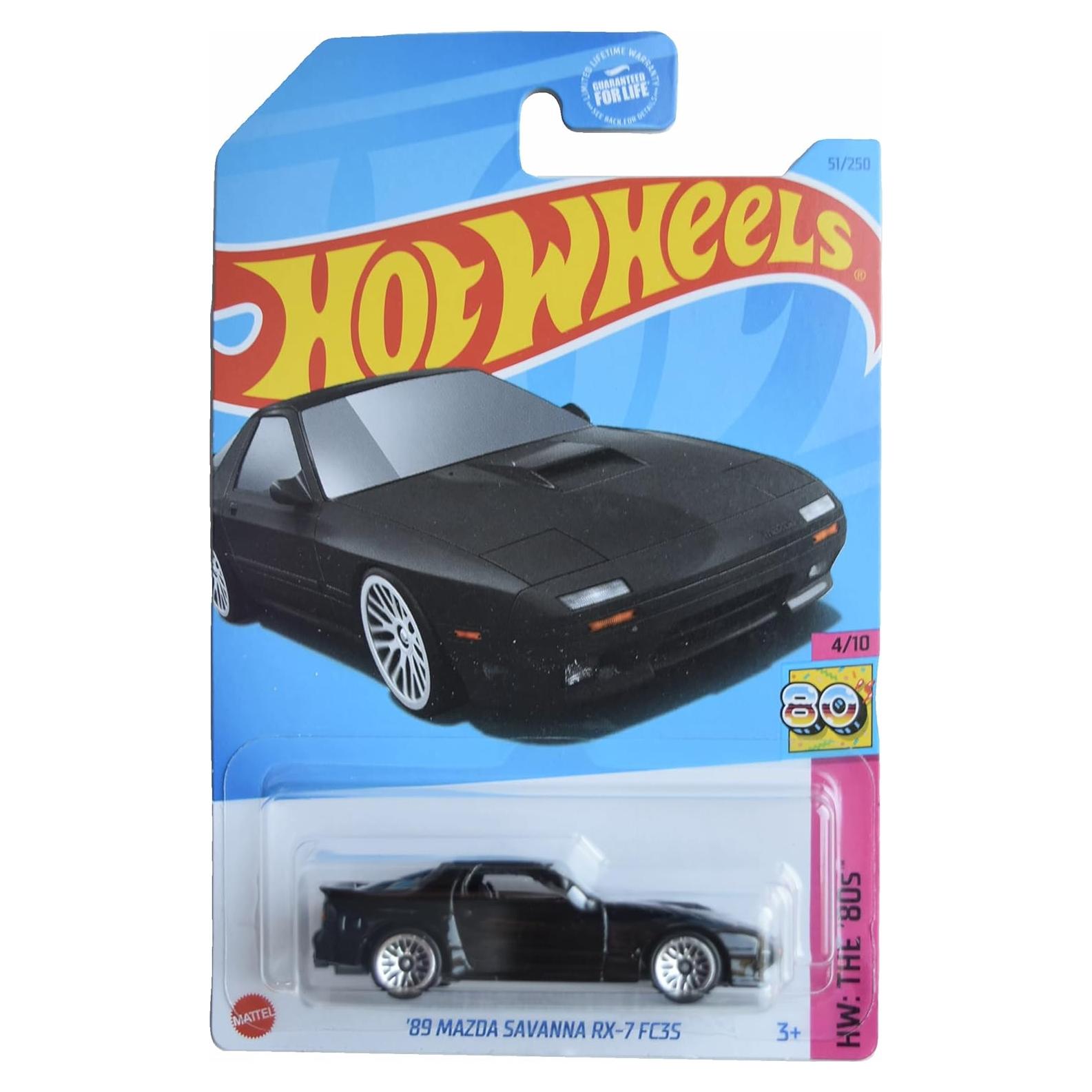 Hot Wheels Mazda Savanna RX-7 FC3S 1:64 Negro