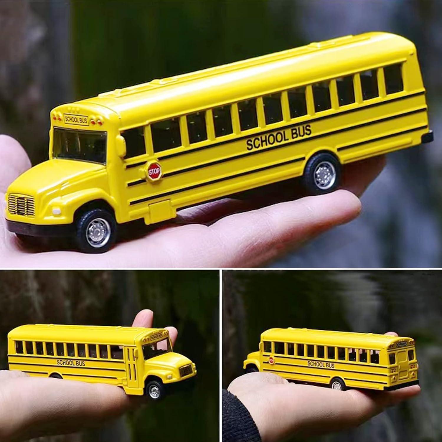 Paquete de 2 Autobuses Escolares Amarillos Weilaga 13.97 cm