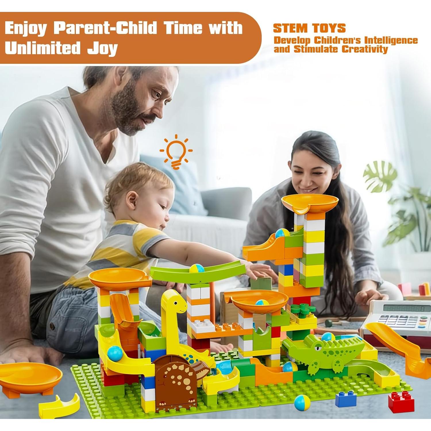 Carrera de Canicas de Dinosaurios YY LANDTOYS 138 Piezas