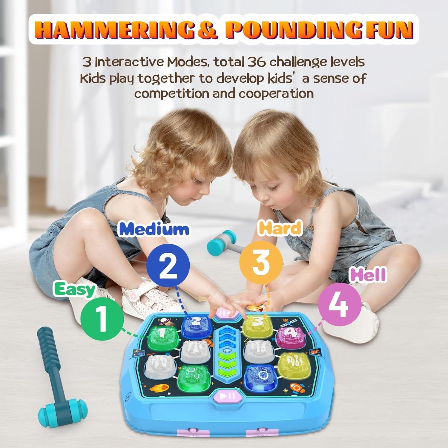 Juego de Martillo de Topo ANNKIE para Niños 3-10 Años