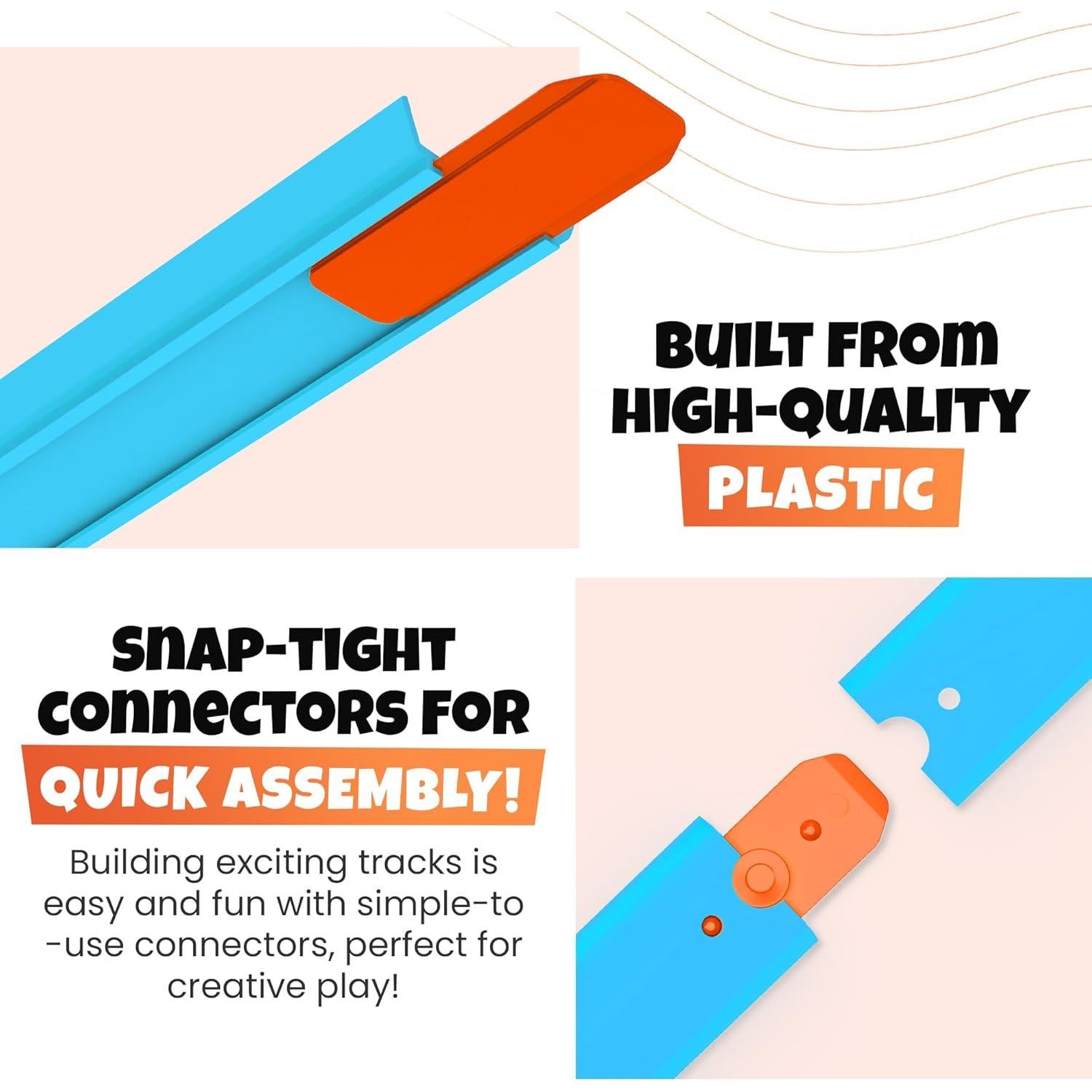 Juego de Pistas de Reemplazo Hot Wheels 36 Piezas Azul