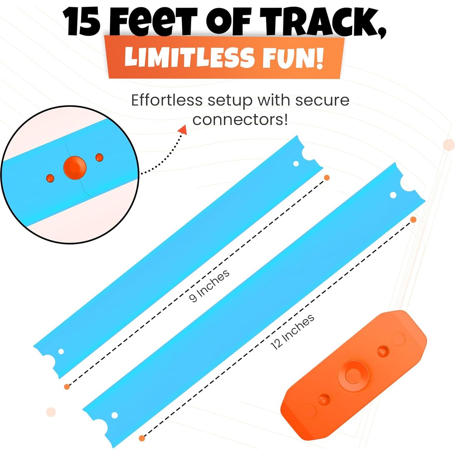 Juego de Pistas de Reemplazo Hot Wheels 36 Piezas Azul