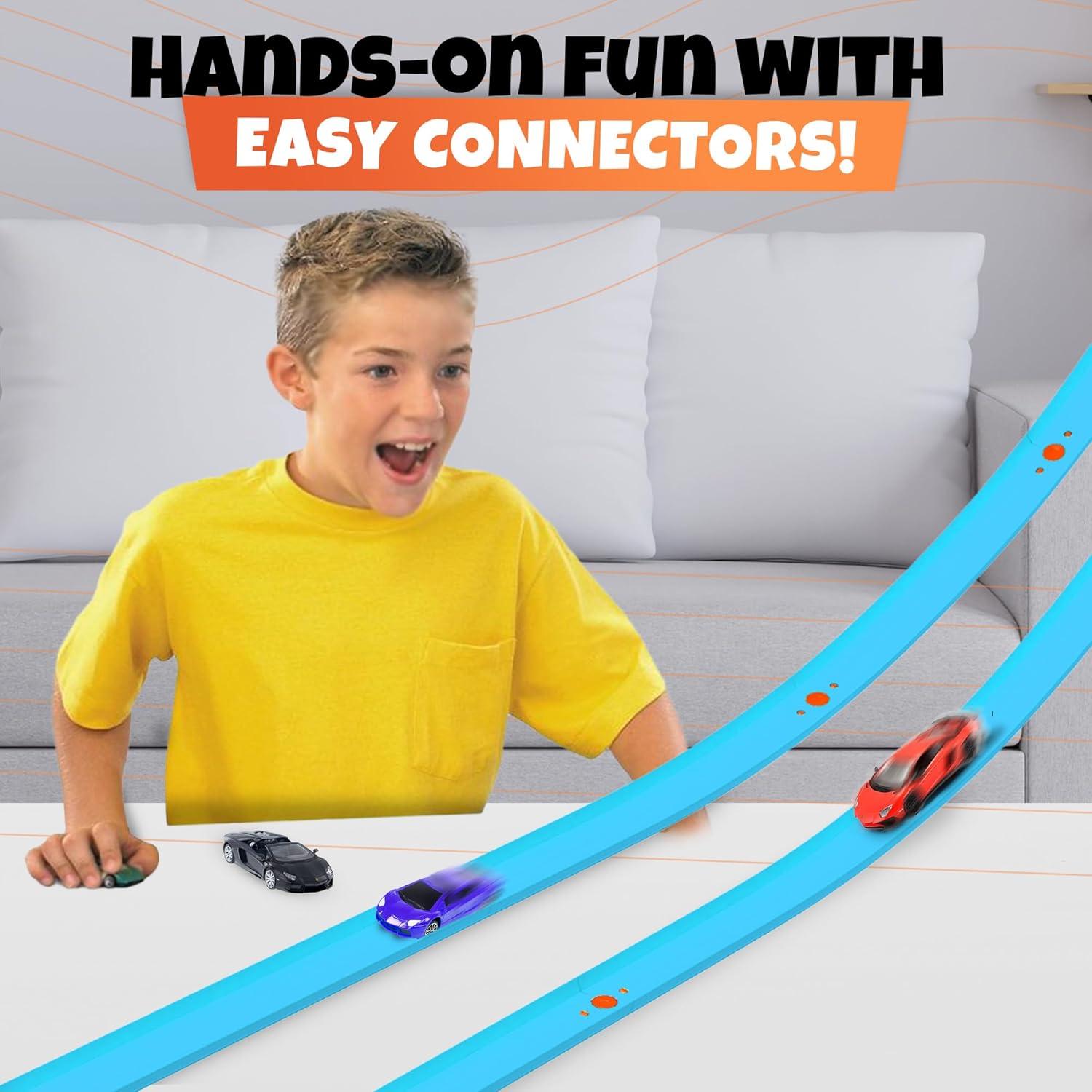 Juego de Pistas de Reemplazo Hot Wheels 36 Piezas Azul