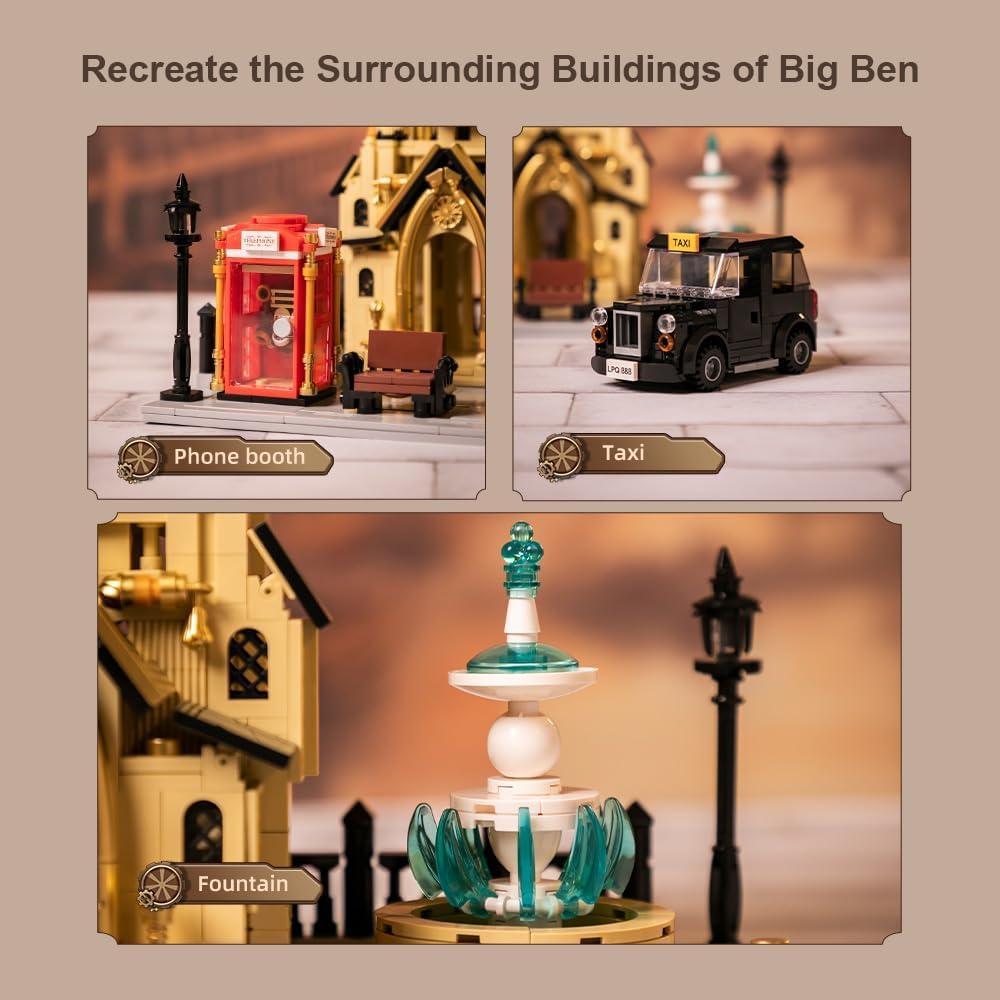 Set de Construcción Big Ben Steampunk PANTASY 57.5 cm