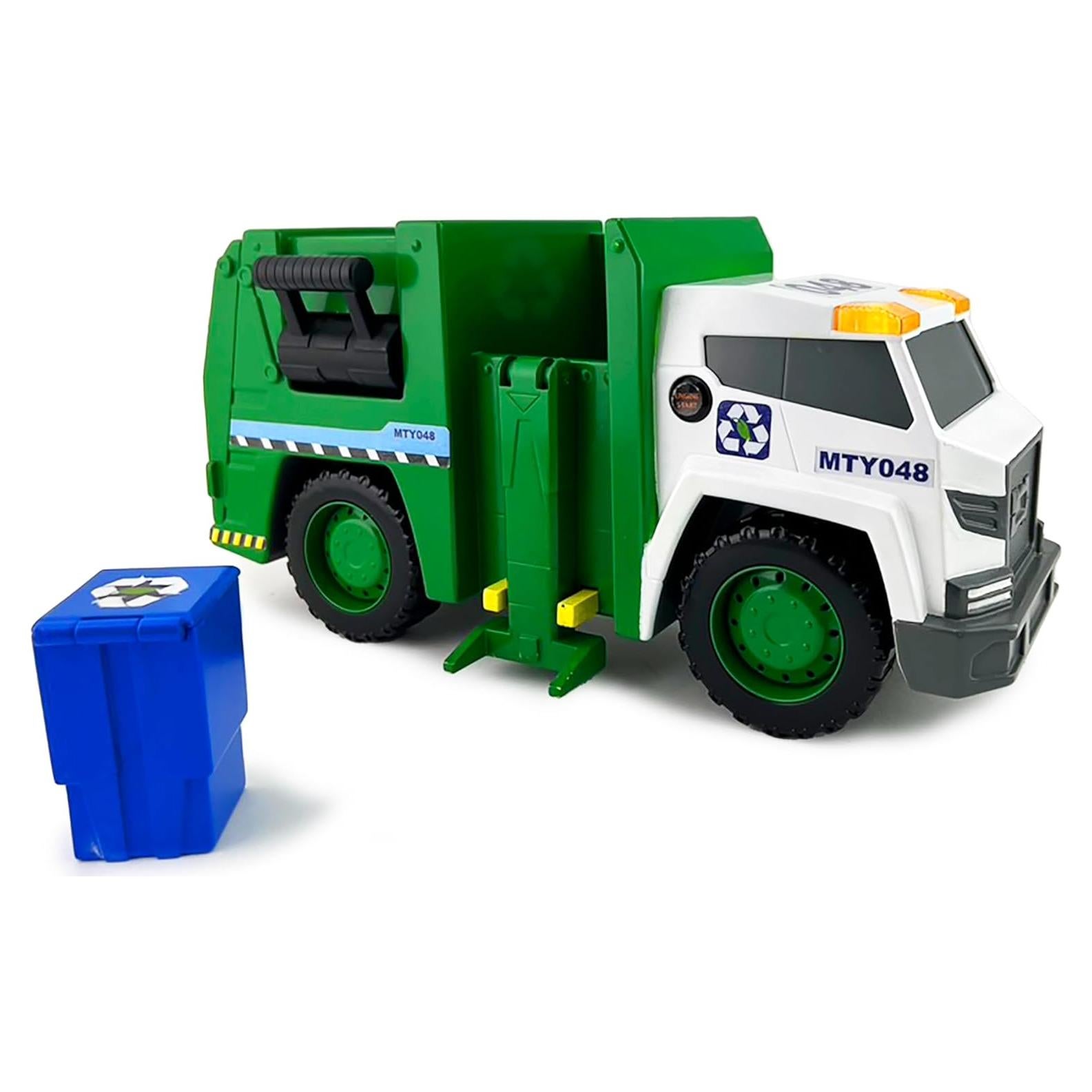 Camión de Basura Interactivo Mighty Fleet 38 cm - Luces y Sonidos