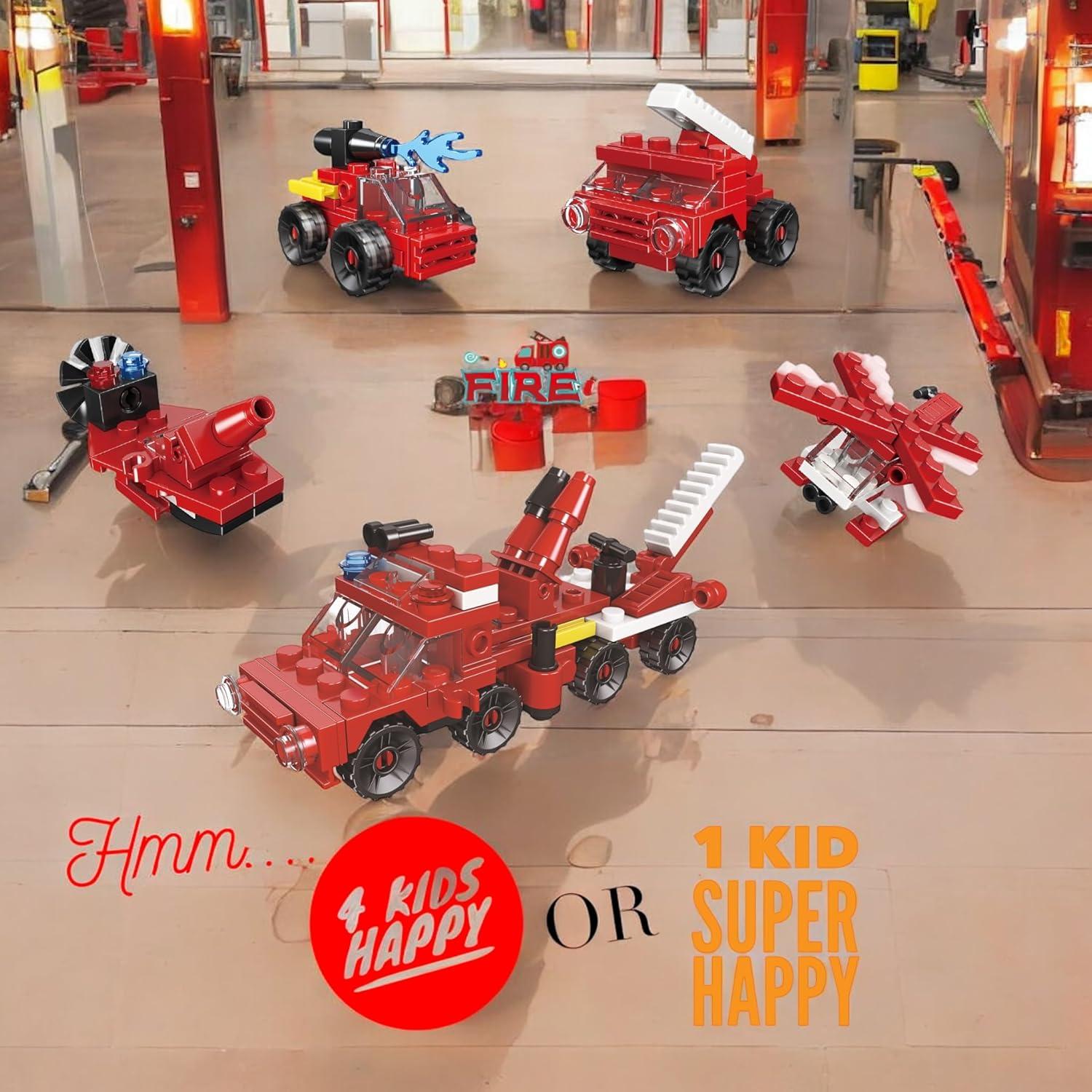 Bloques de Construcción QStar Mini 16 Vehículos para Niños