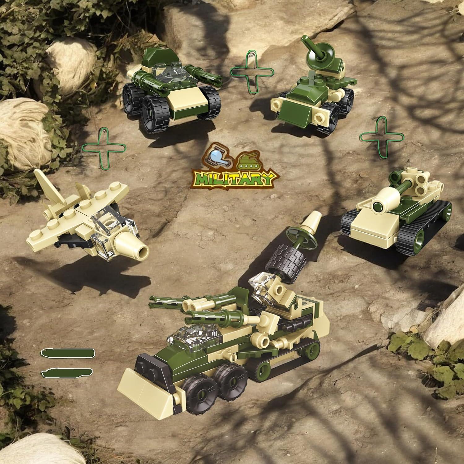 Bloques de Construcción QStar Mini 16 Vehículos para Niños